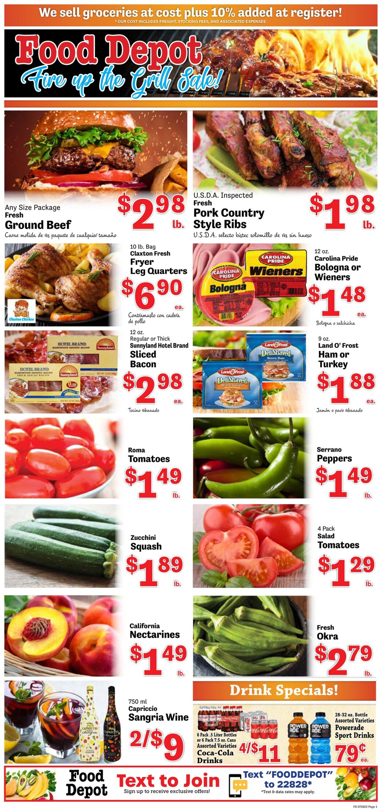 Food Depot Ad from 07/18/2022
