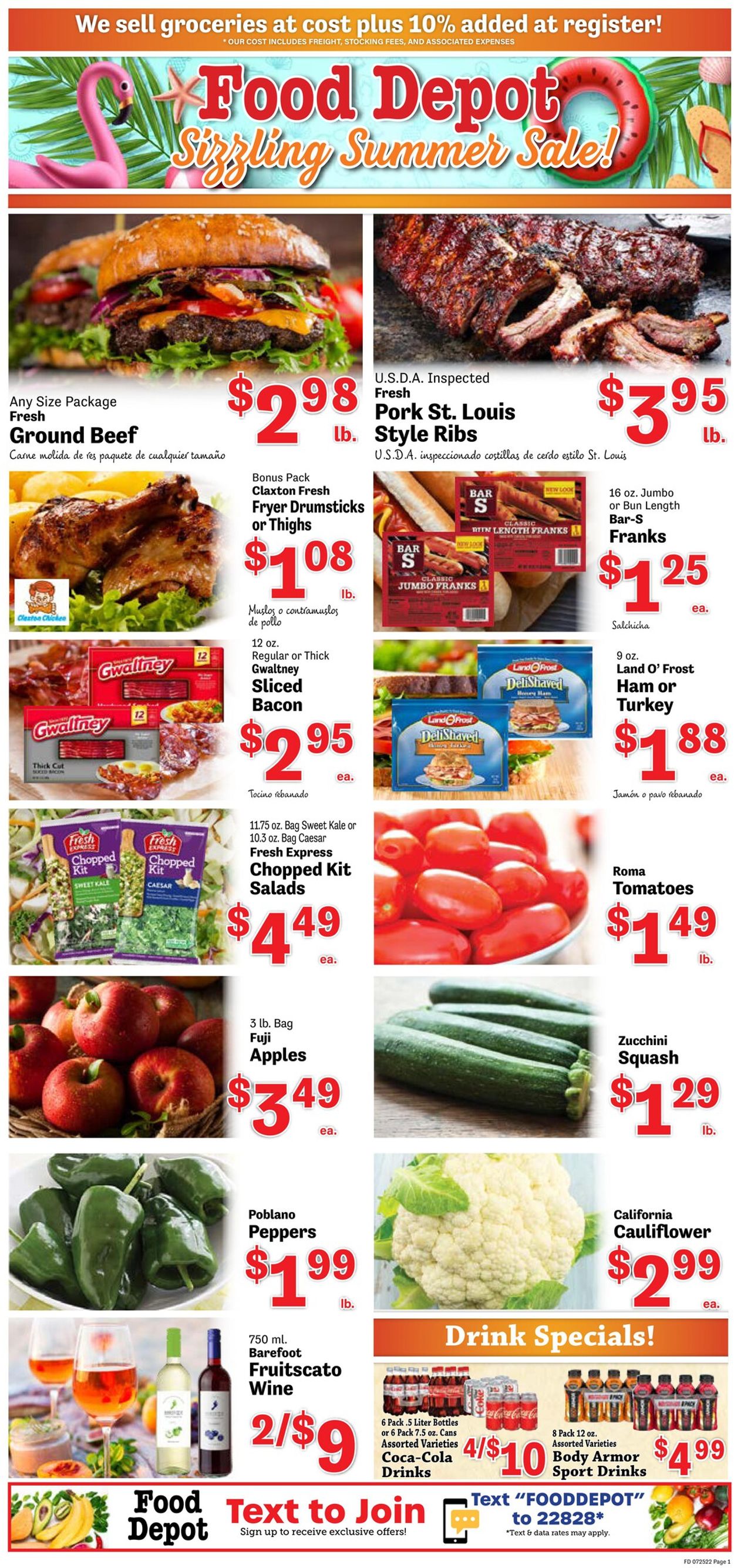 Food Depot Ad from 07/25/2022