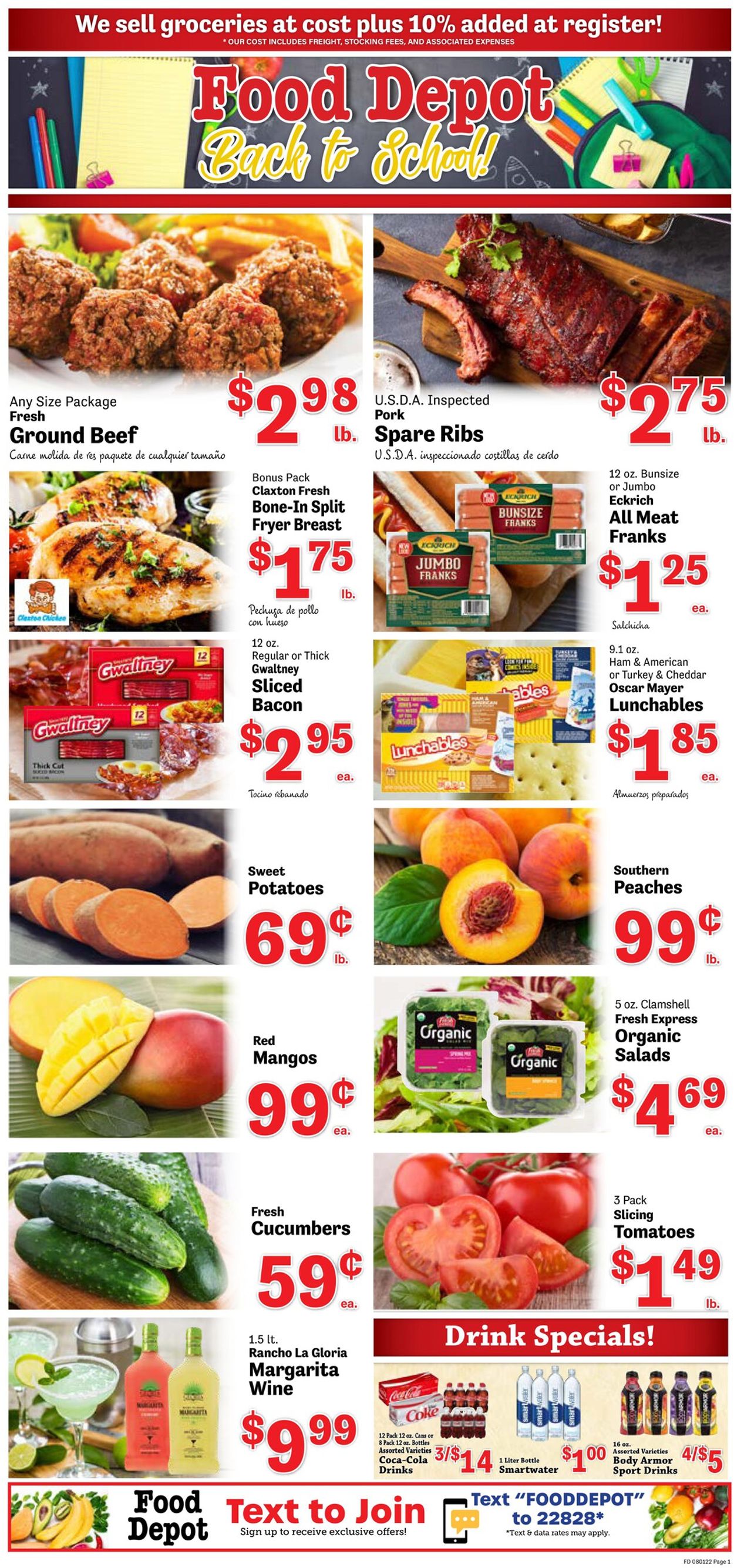 Food Depot Ad from 08/01/2022