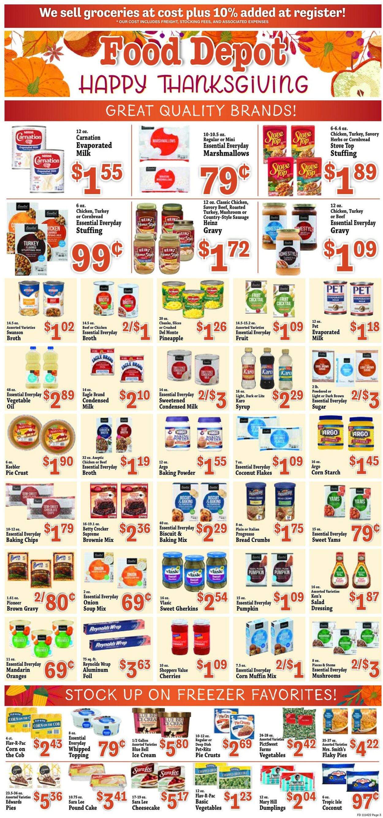 Food Depot Ad from 11/14/2022
