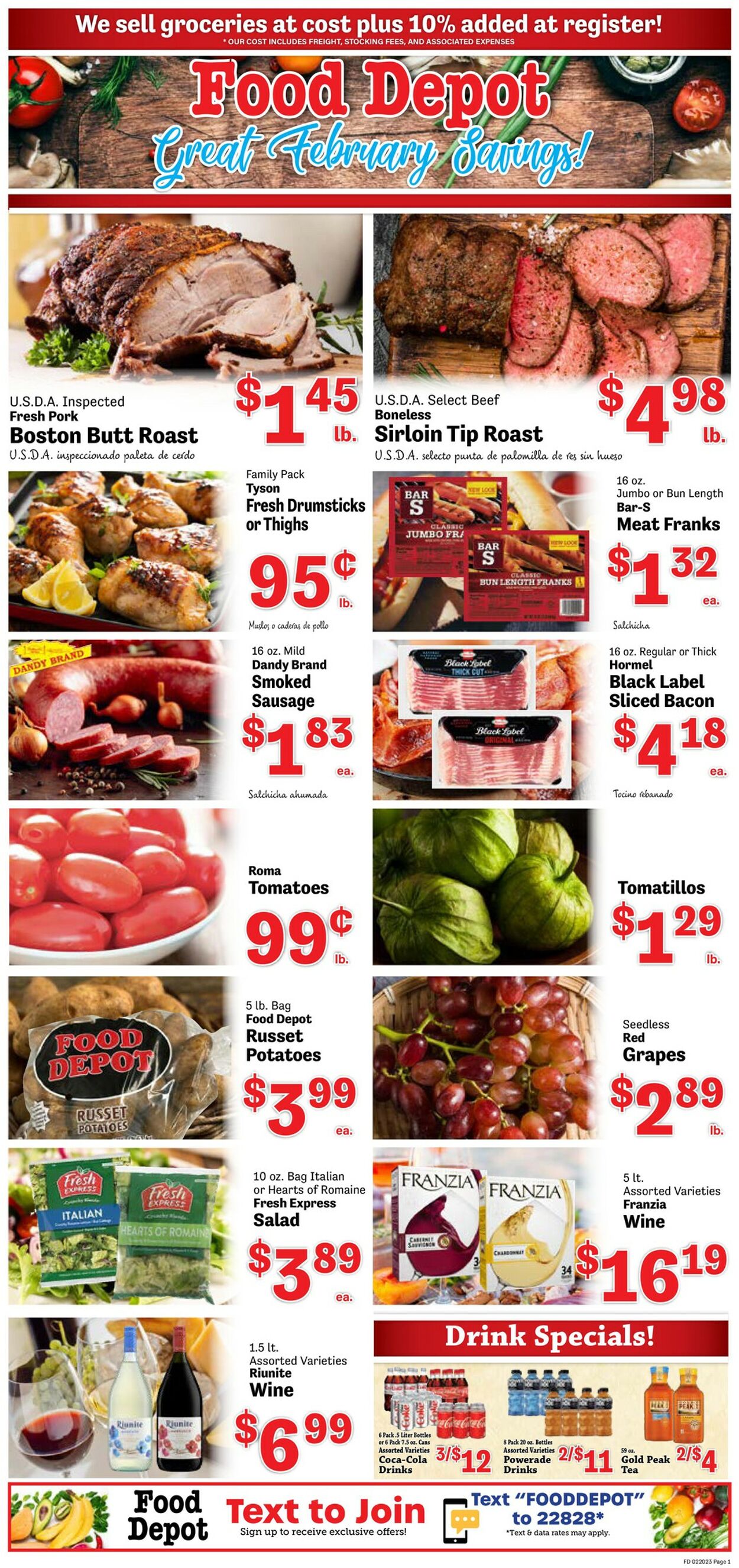 Food Depot Ad from 02/20/2023