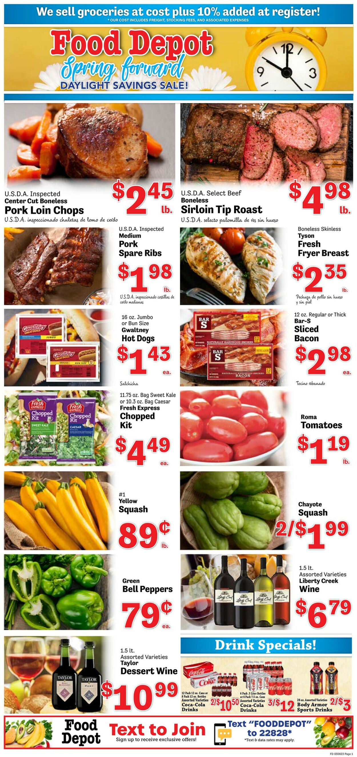 Food Depot Ad from 03/06/2023