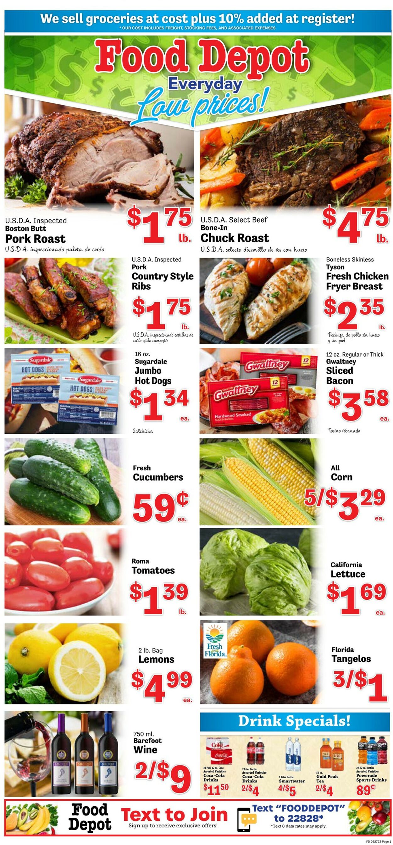 Food Depot Ad from 03/27/2023