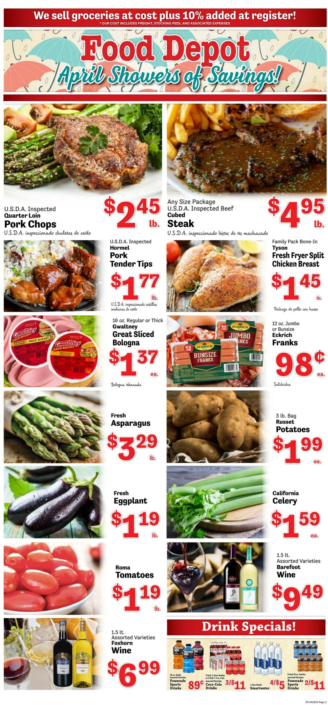 Food Depot Ad from 04/10/2023