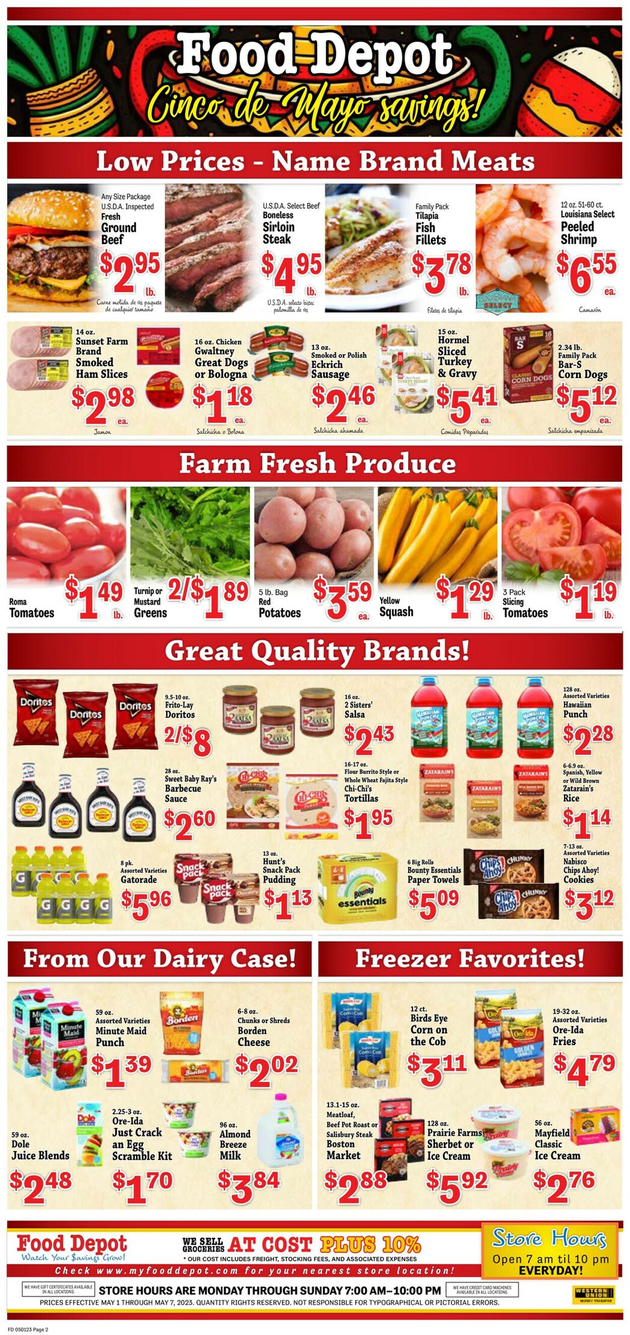 Food Depot Ad from 05/01/2023