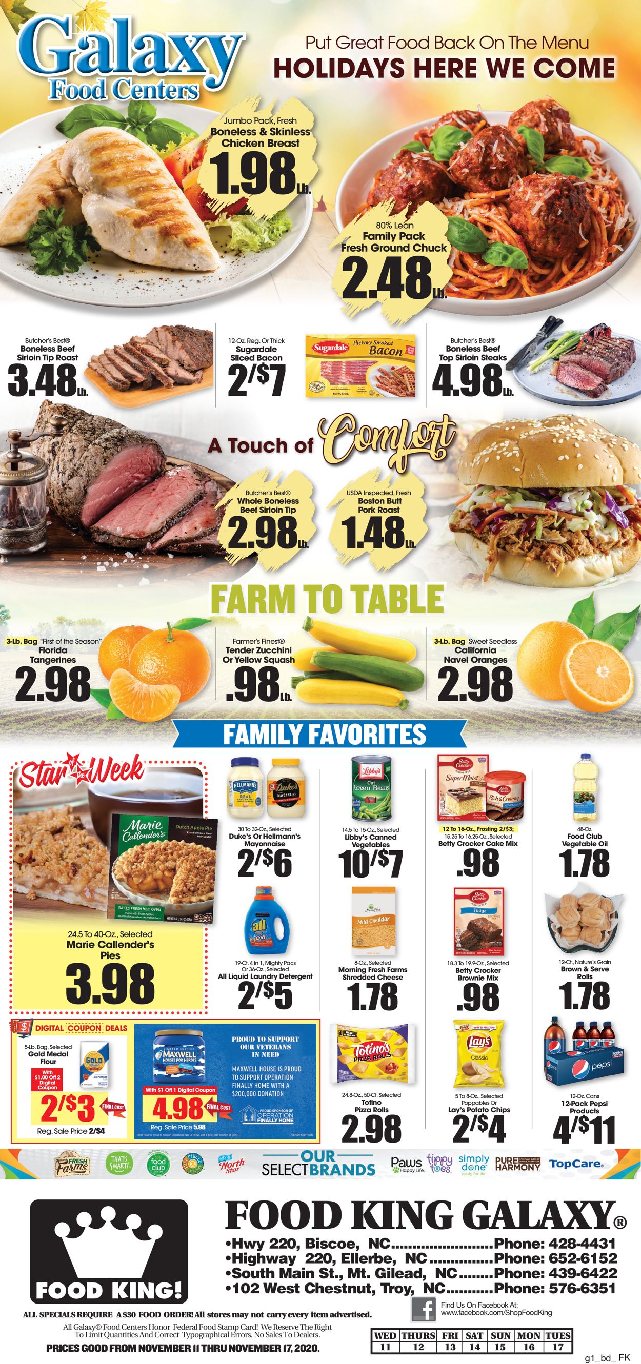 Food King Ad from 11/11/2020