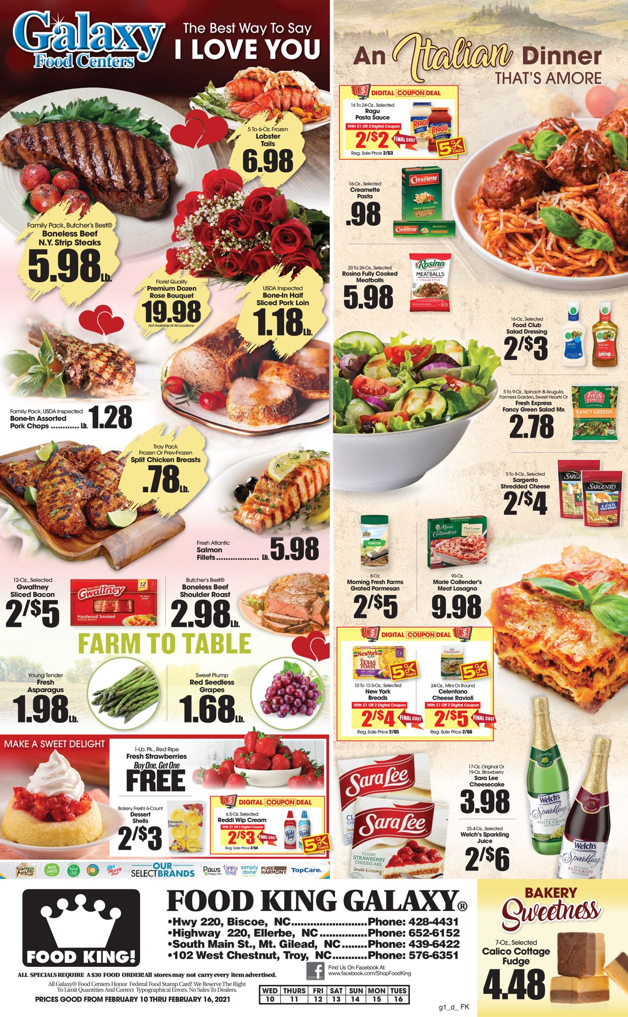 Food King Ad from 02/10/2021