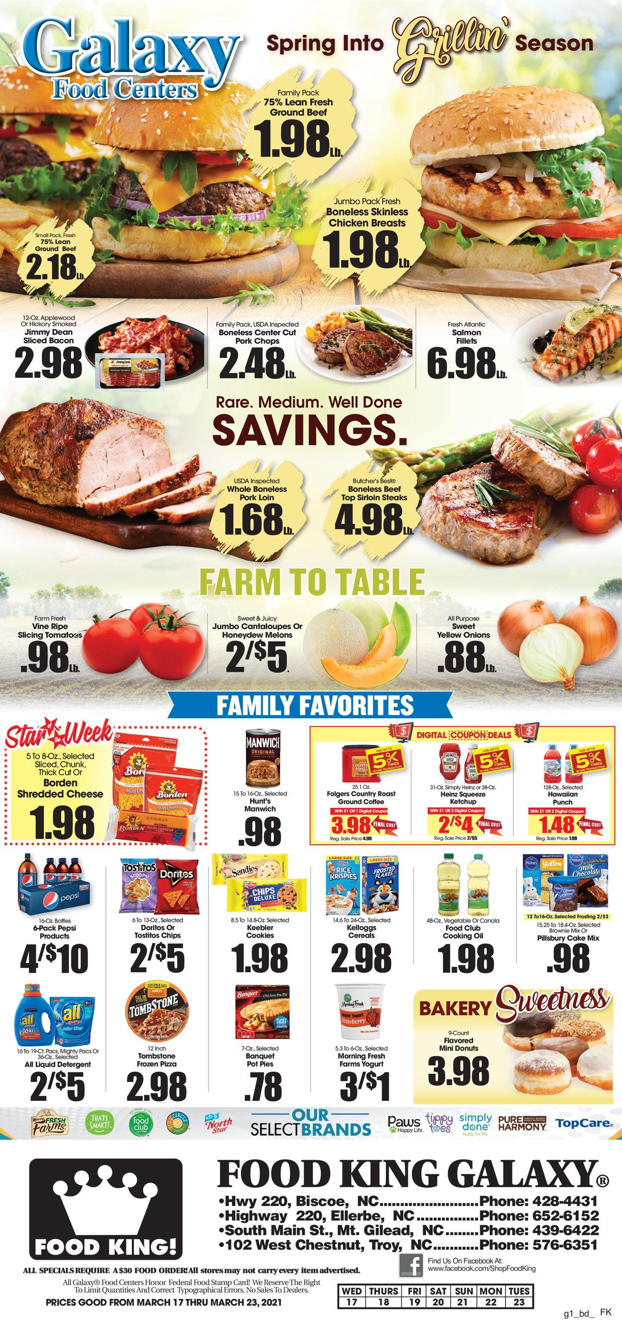 Food King Ad from 03/17/2021