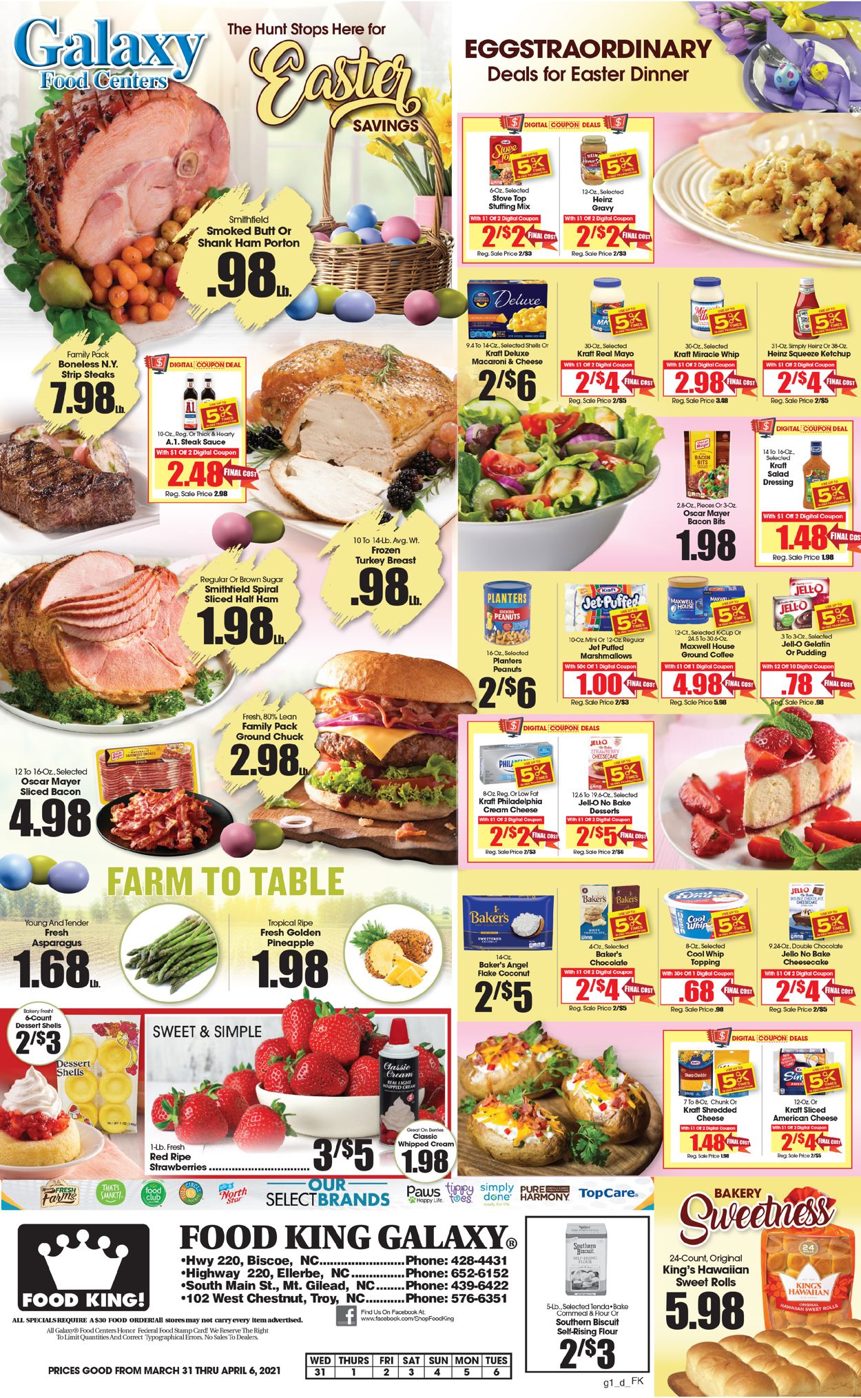 Food King Ad from 03/31/2021