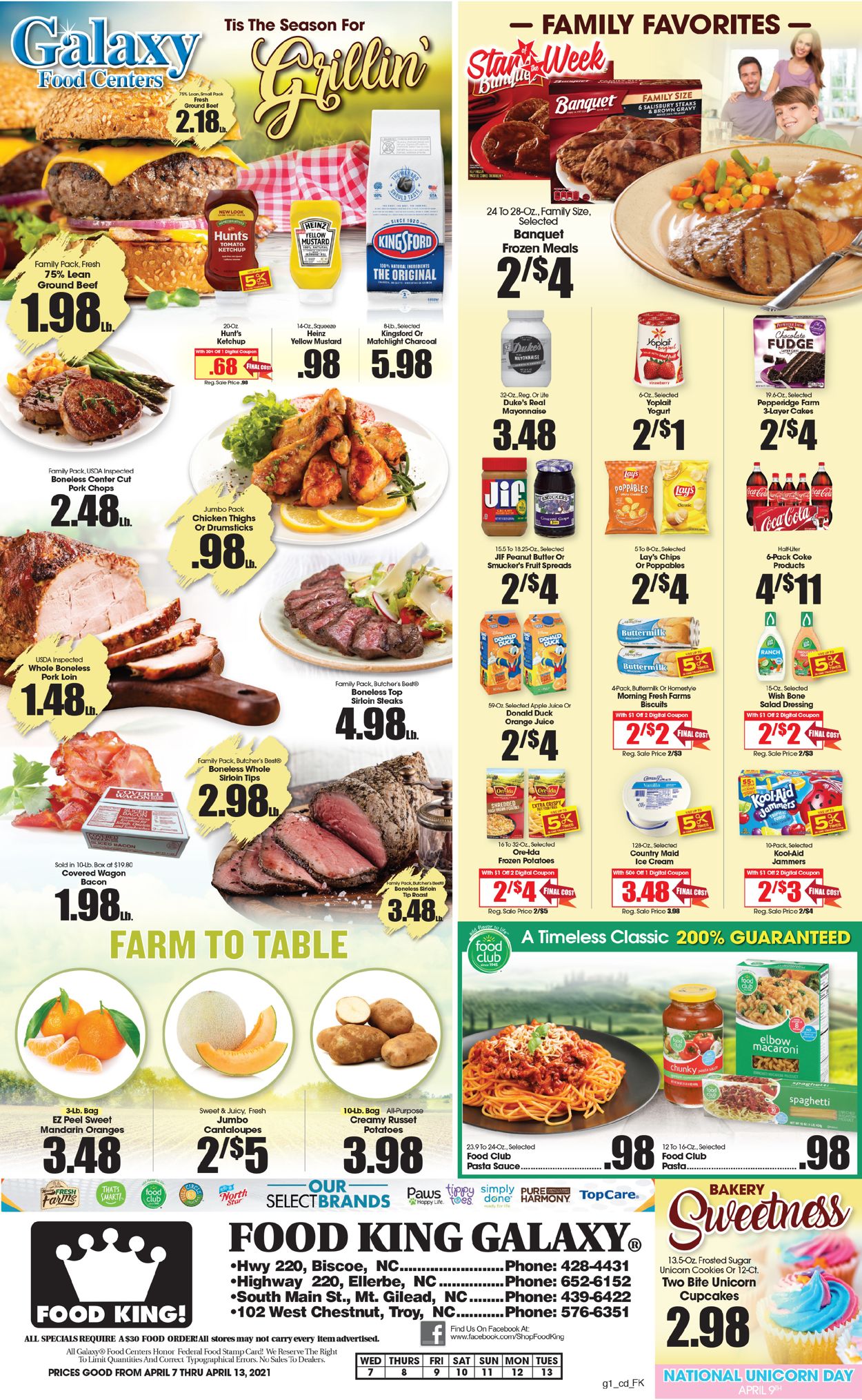 Food King Ad from 04/07/2021