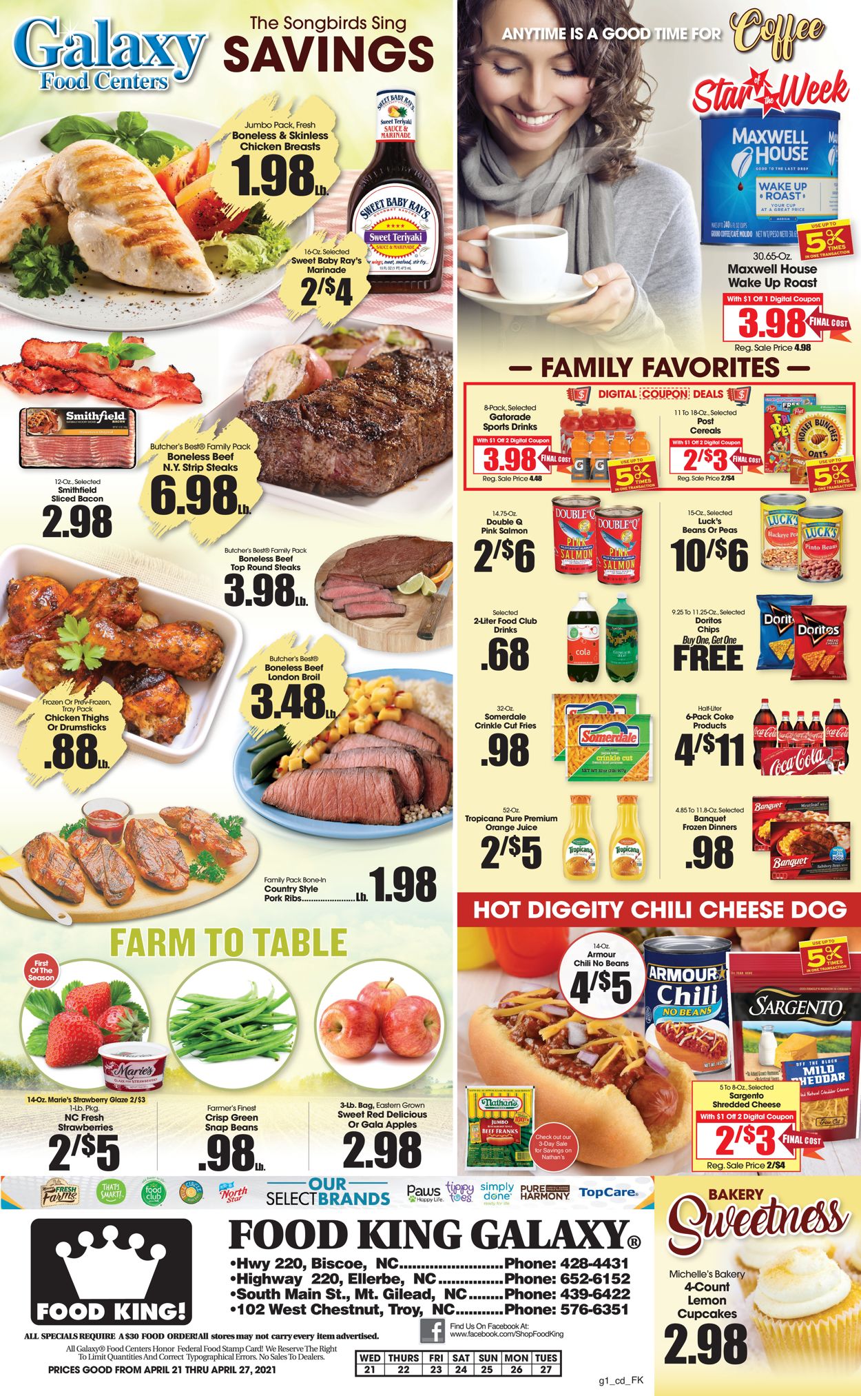 Food King Ad from 04/21/2021