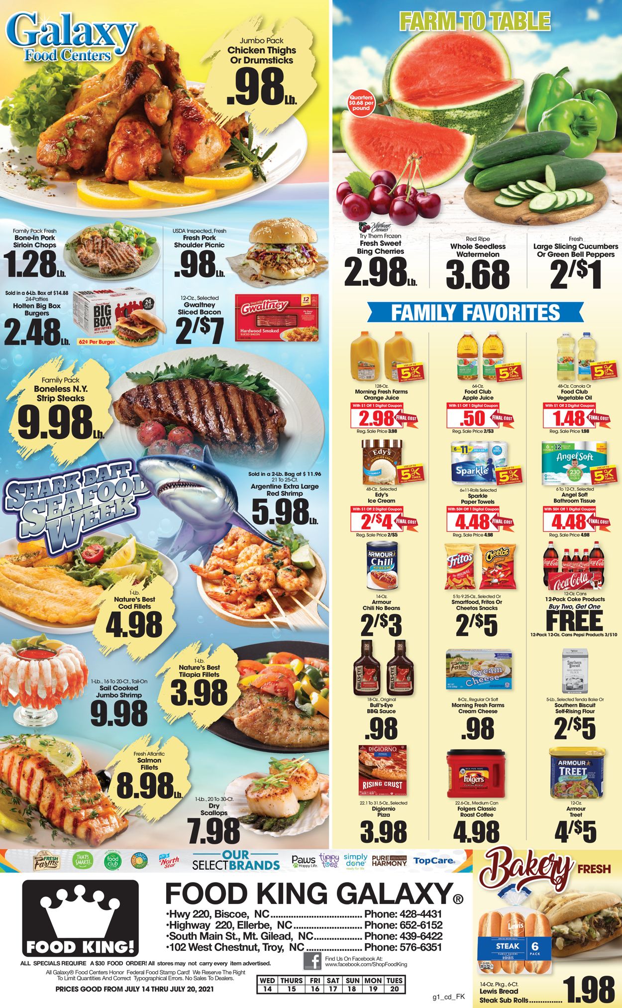 Food King Ad from 07/14/2021