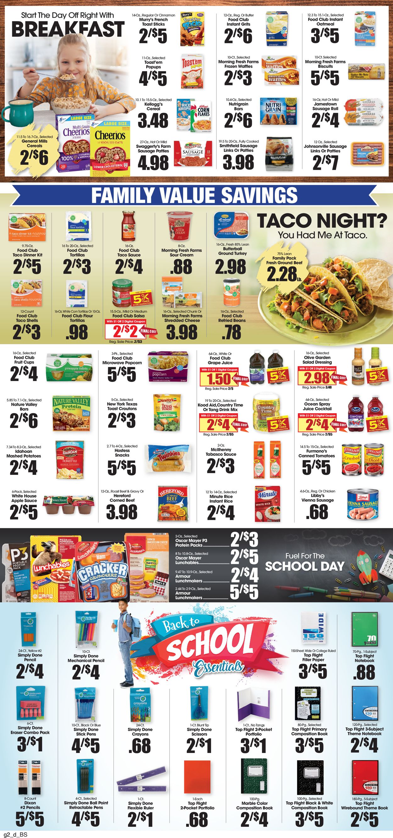Food King Ad from 08/18/2021