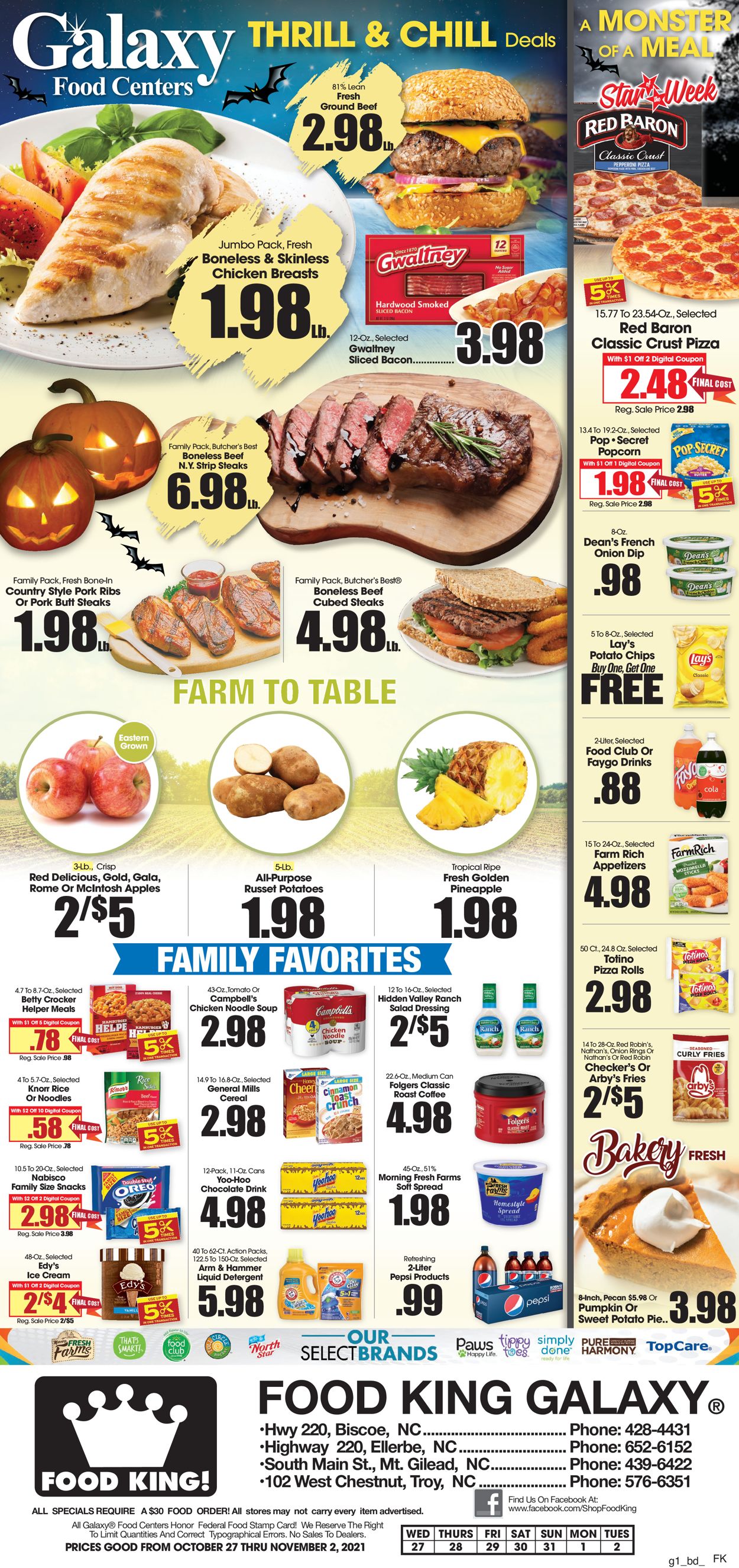Food King Ad from 10/27/2021