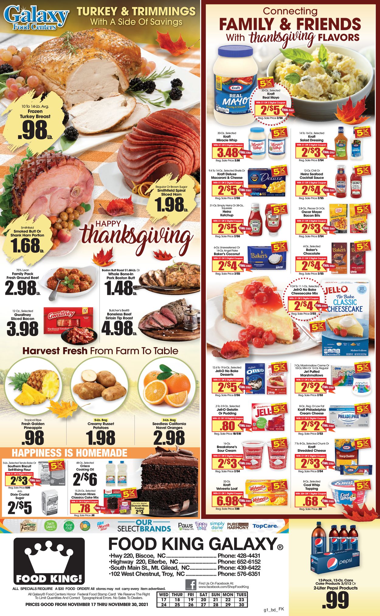 Food King Ad from 11/17/2021