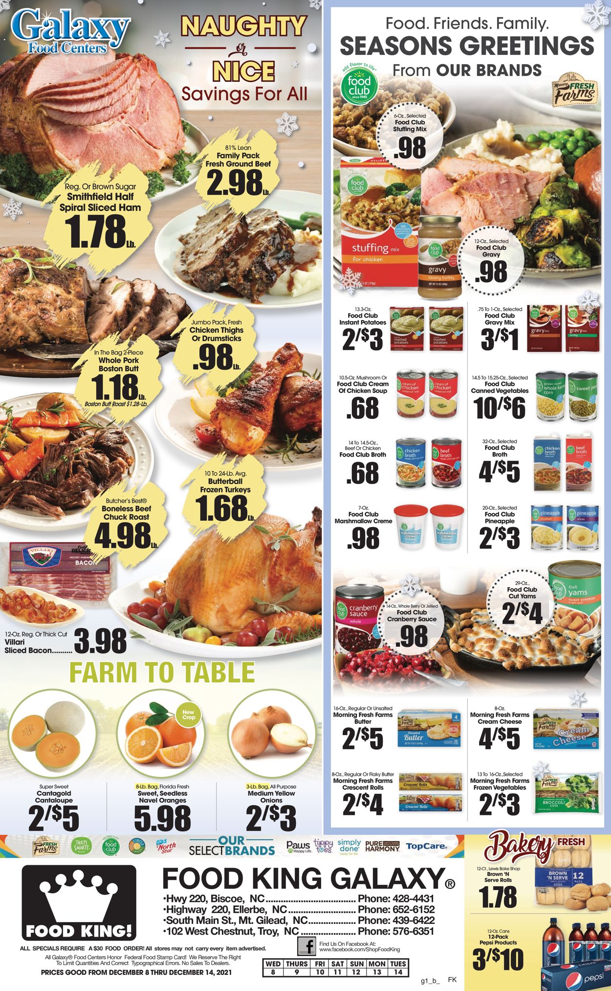 Food King Ad from 12/08/2021