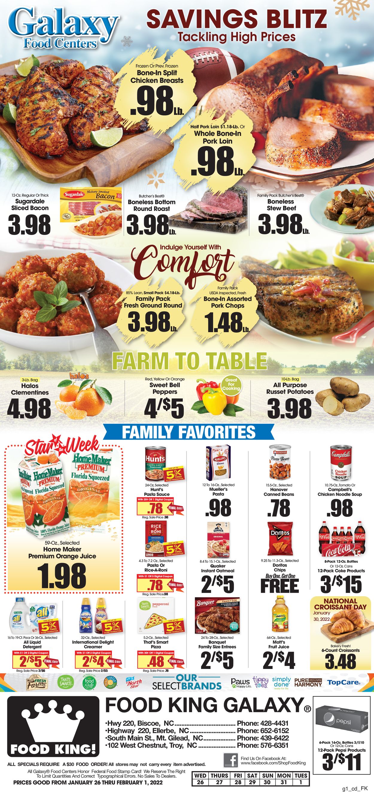 Food King Ad from 01/26/2022