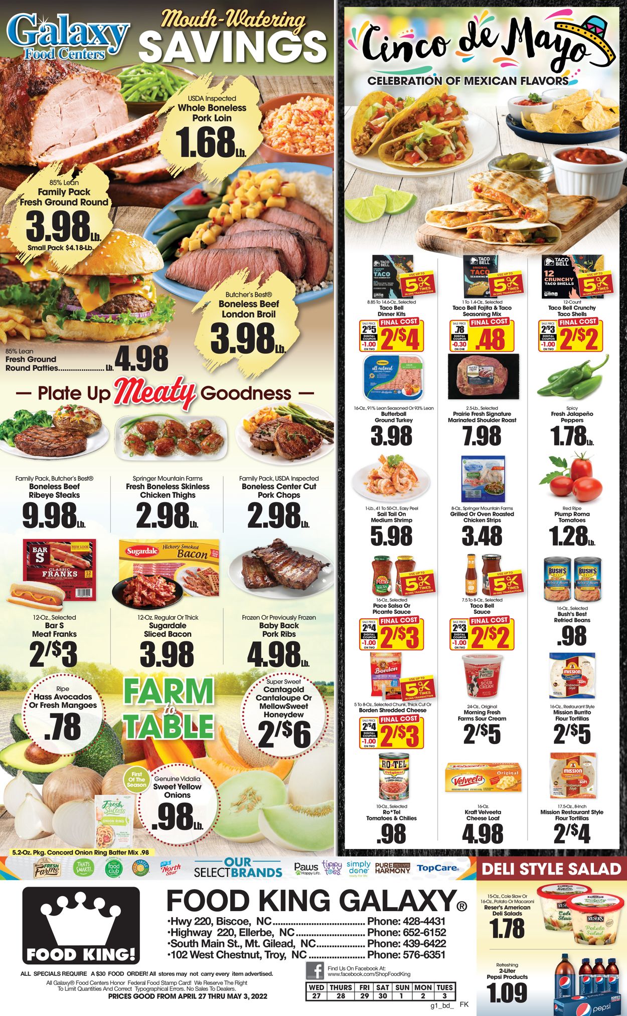 Food King Ad from 04/27/2022