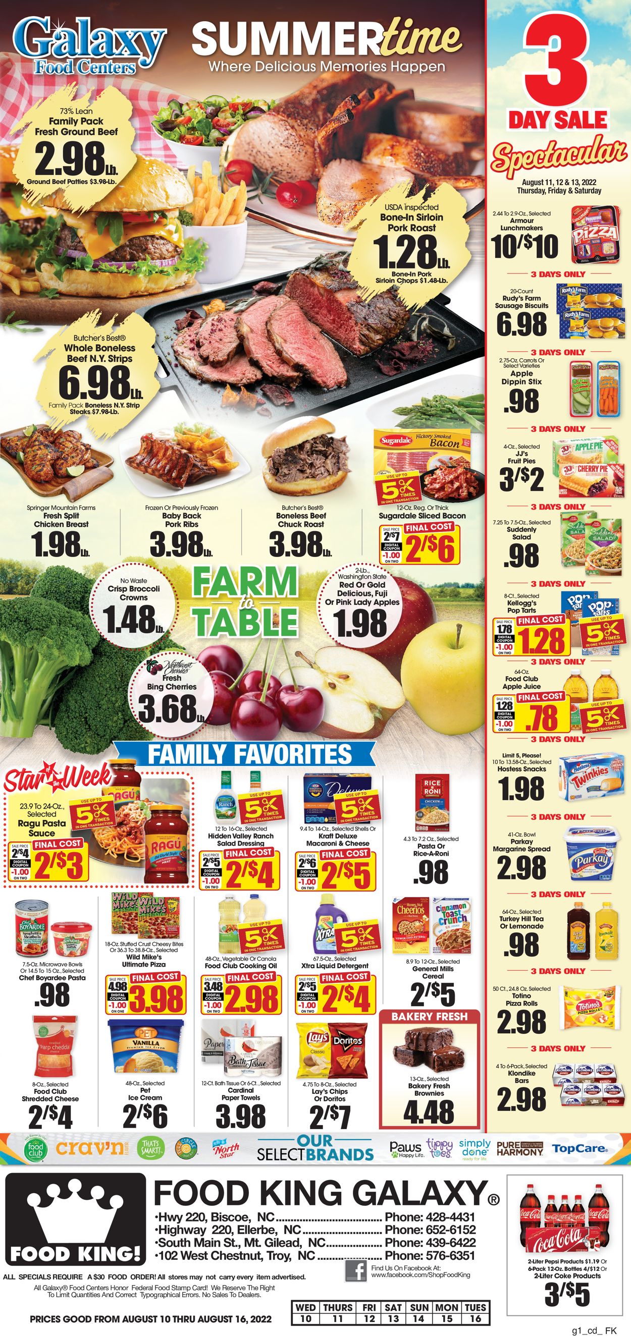 Food King Ad from 08/10/2022