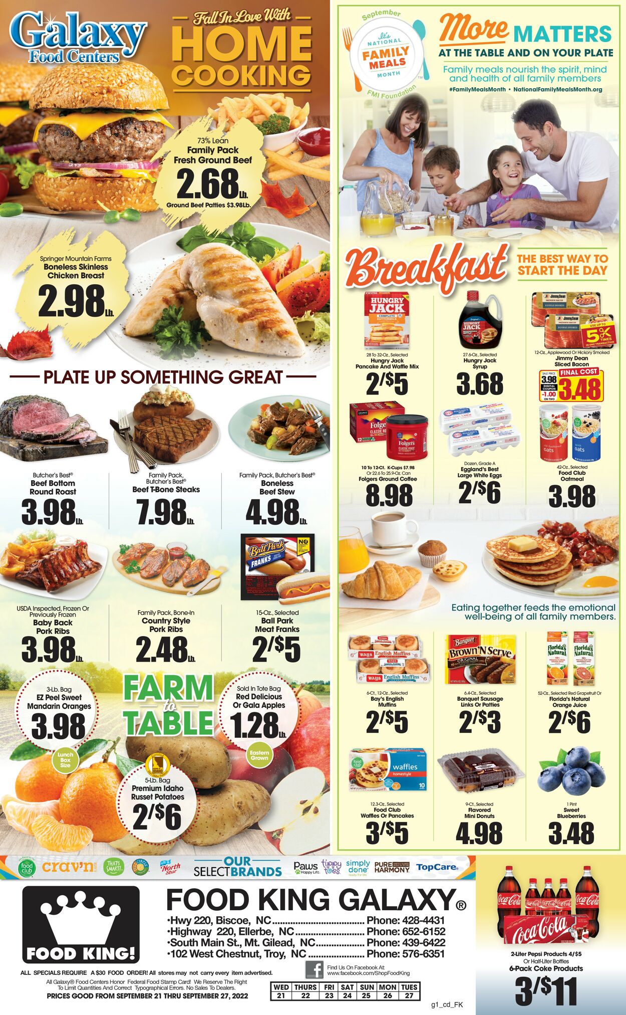 Food King Ad from 09/21/2022