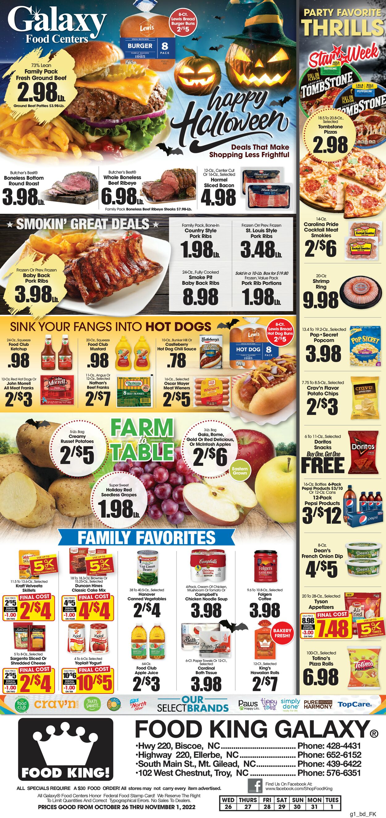 Food King Ad from 10/26/2022