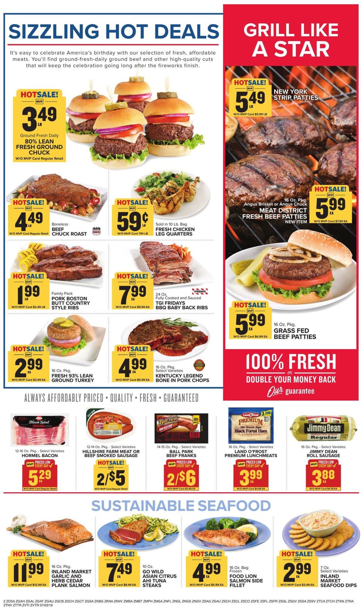 Food Lion Ad from 07/03/2019