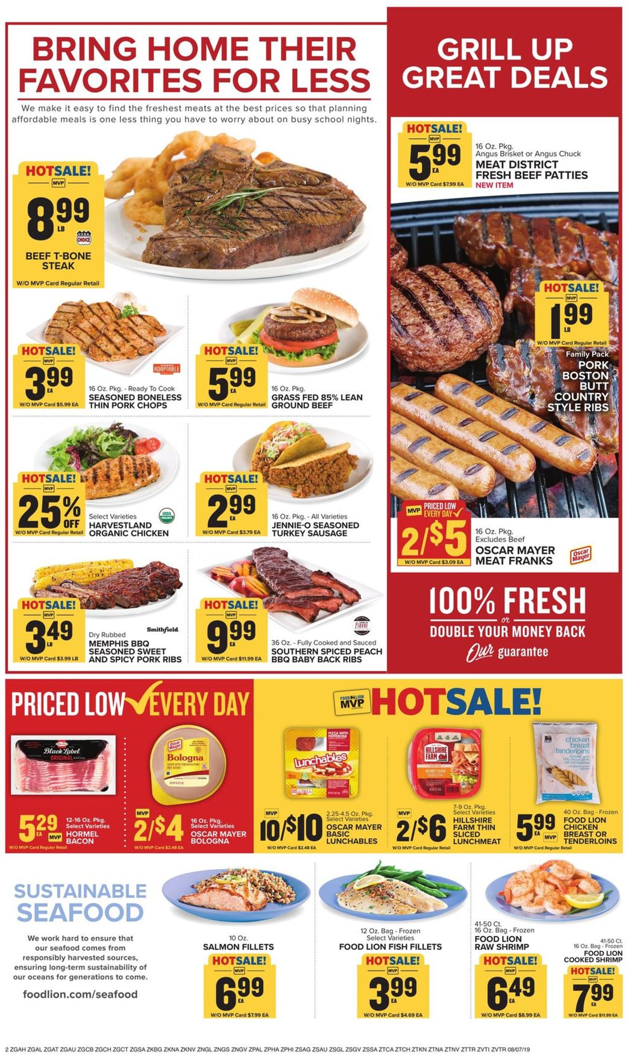 Food Lion Ad from 08/07/2019