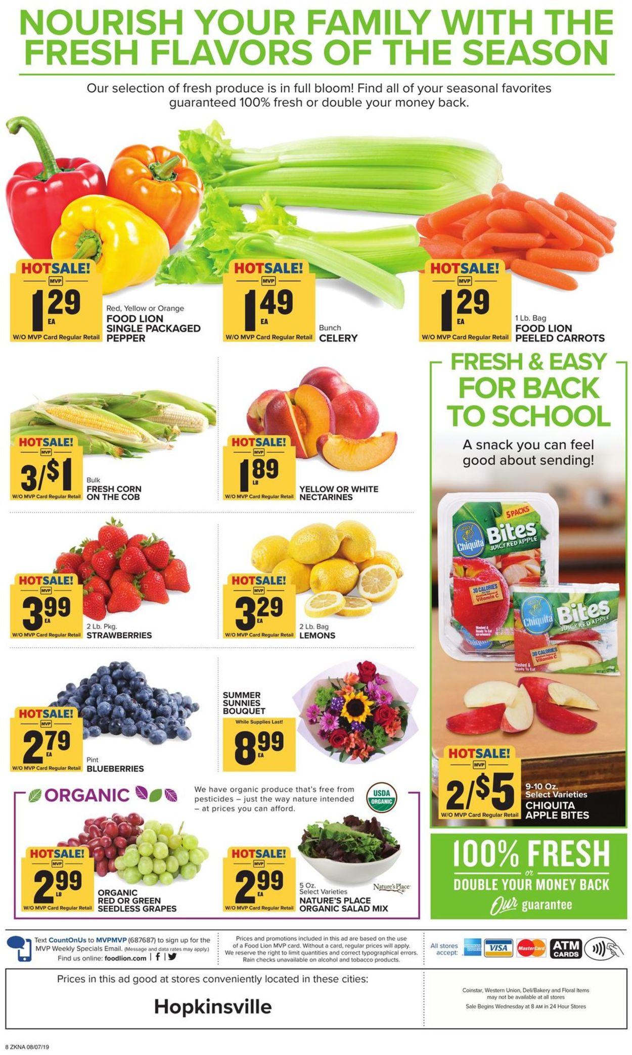Food Lion Ad from 08/07/2019