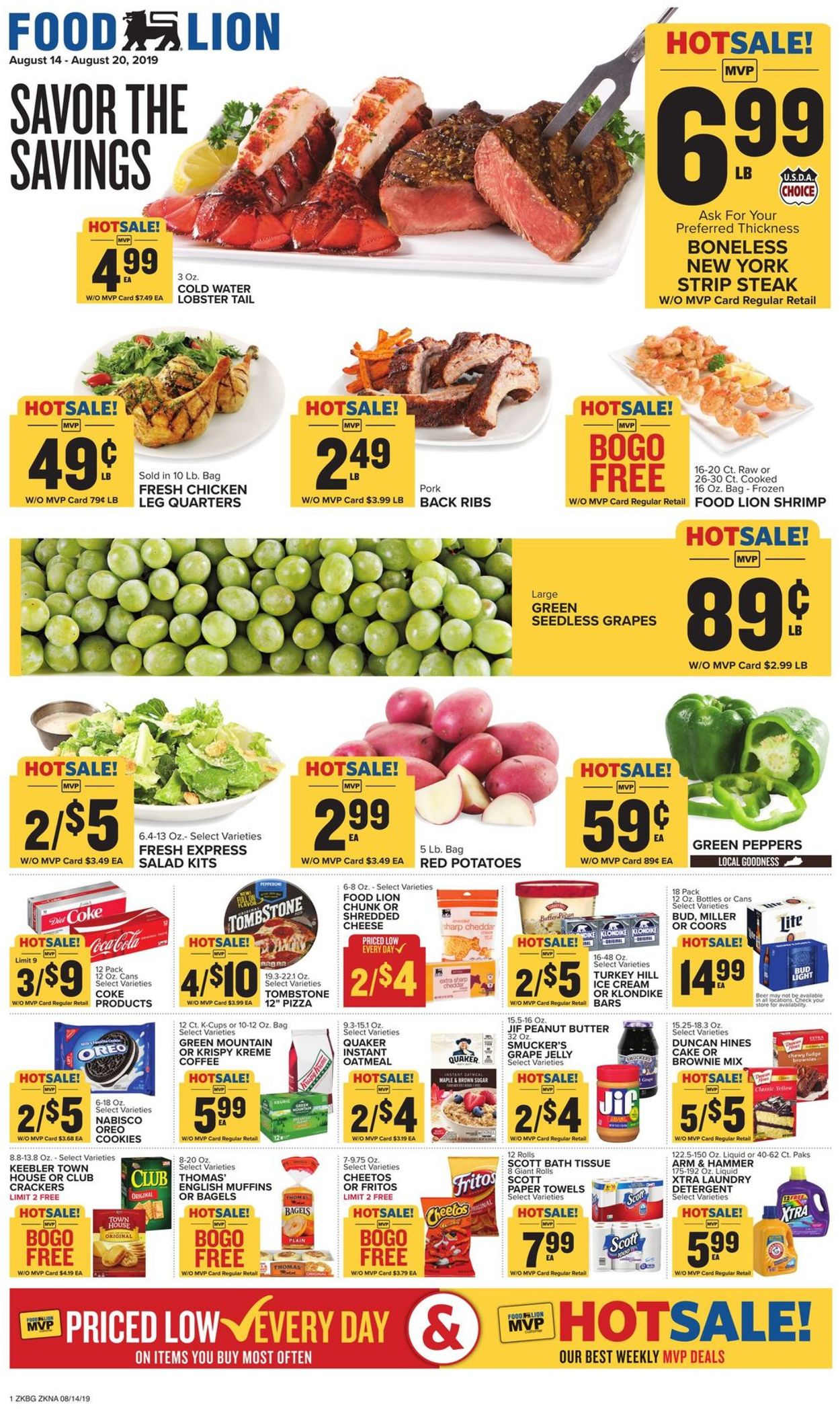 Food Lion Ad from 08/14/2019