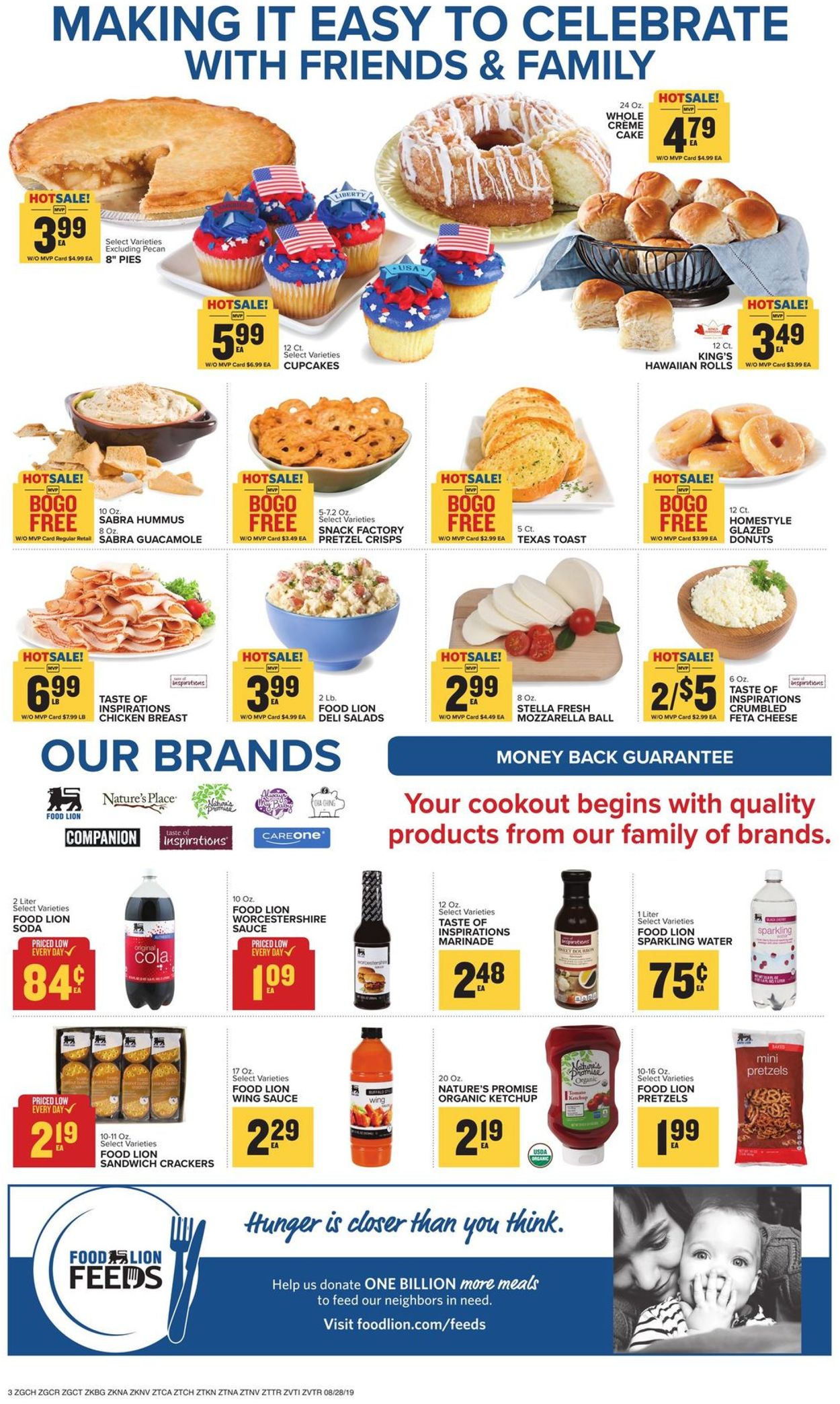 Food Lion Ad from 08/28/2019
