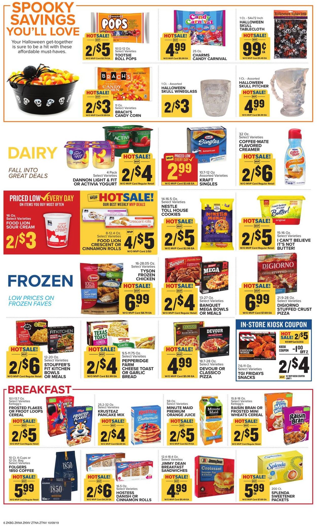 Food Lion Ad from 10/09/2019