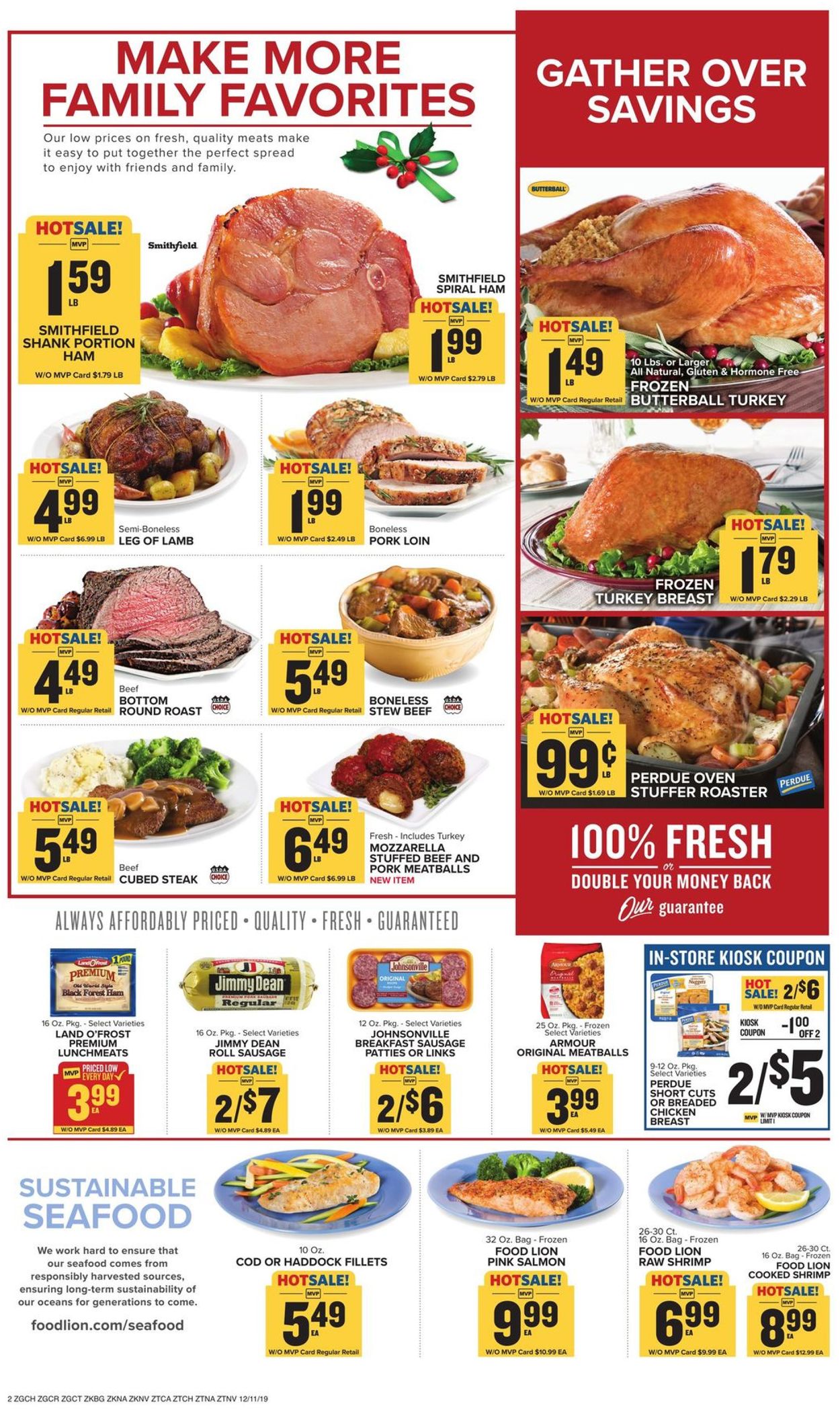 Food Lion Ad from 12/11/2019