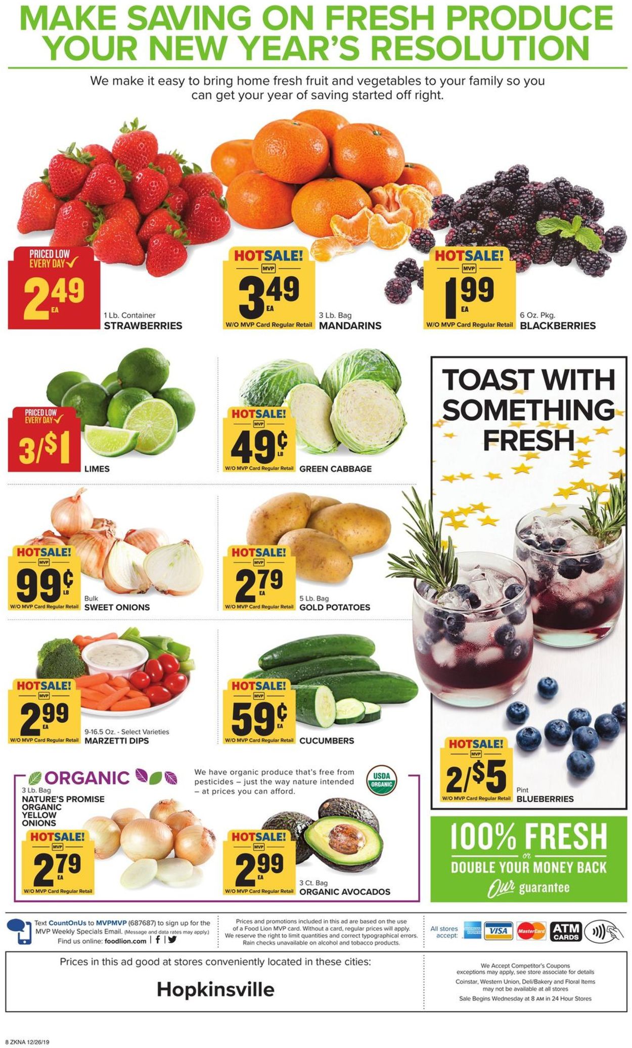 Food Lion Ad from 12/26/2019