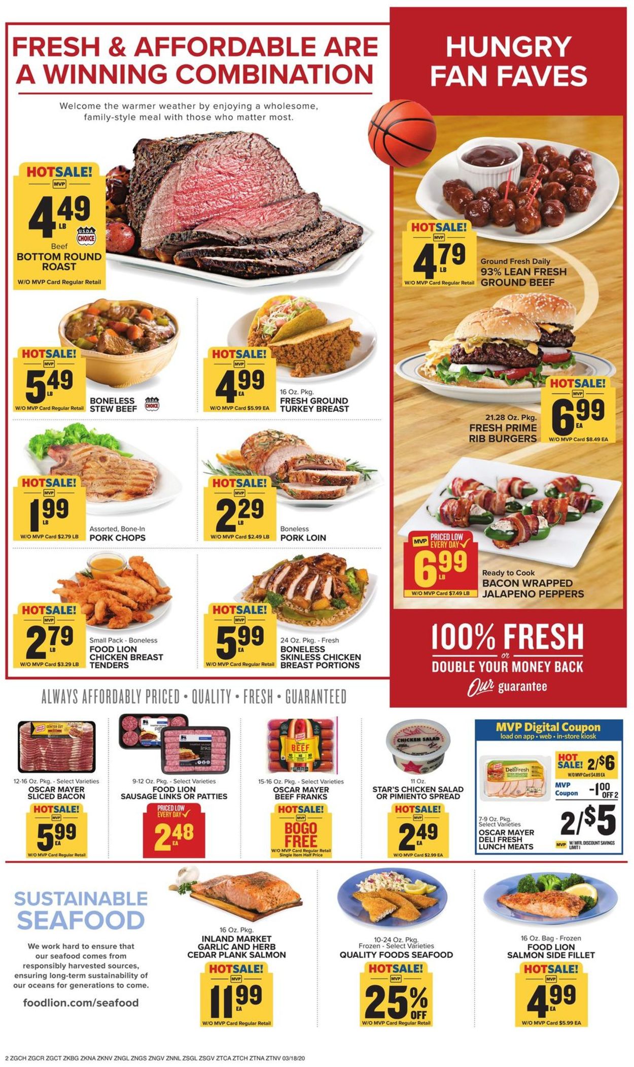 Food Lion Ad from 03/18/2020