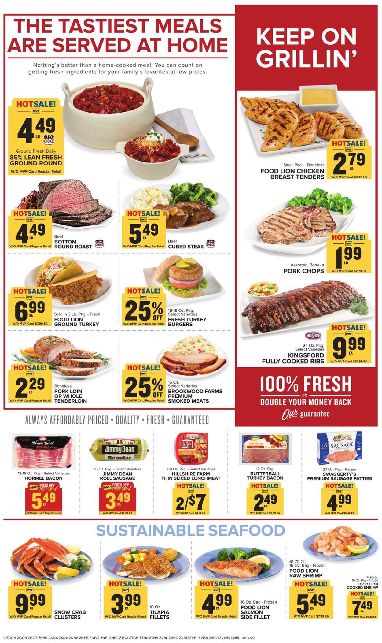 Food Lion Ad from 10/14/2020