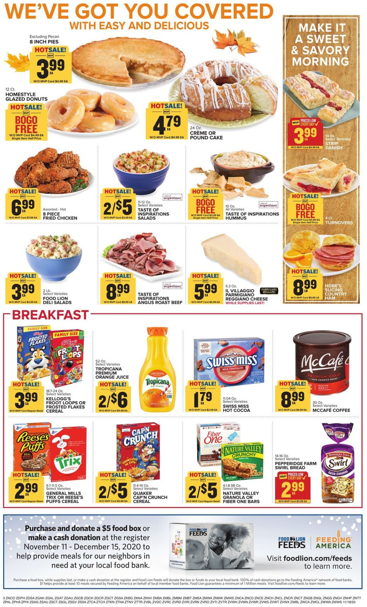 Food Lion Ad from 11/18/2020