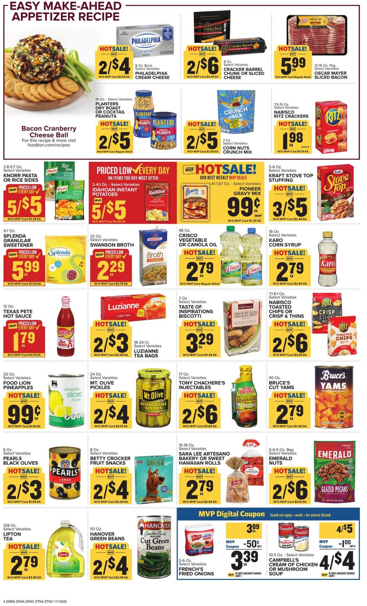 Food Lion Ad from 11/18/2020