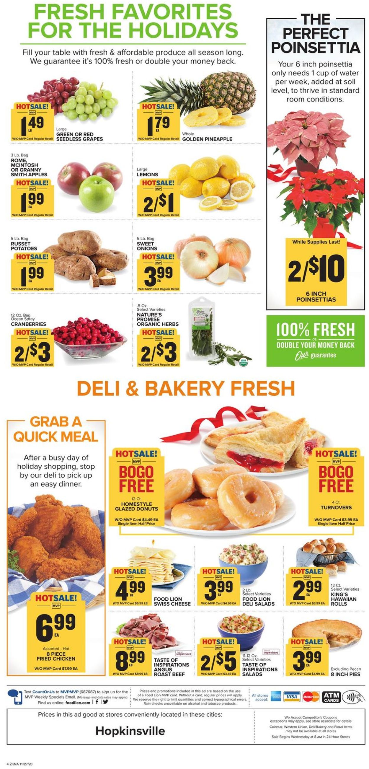 Food Lion Ad from 11/27/2020