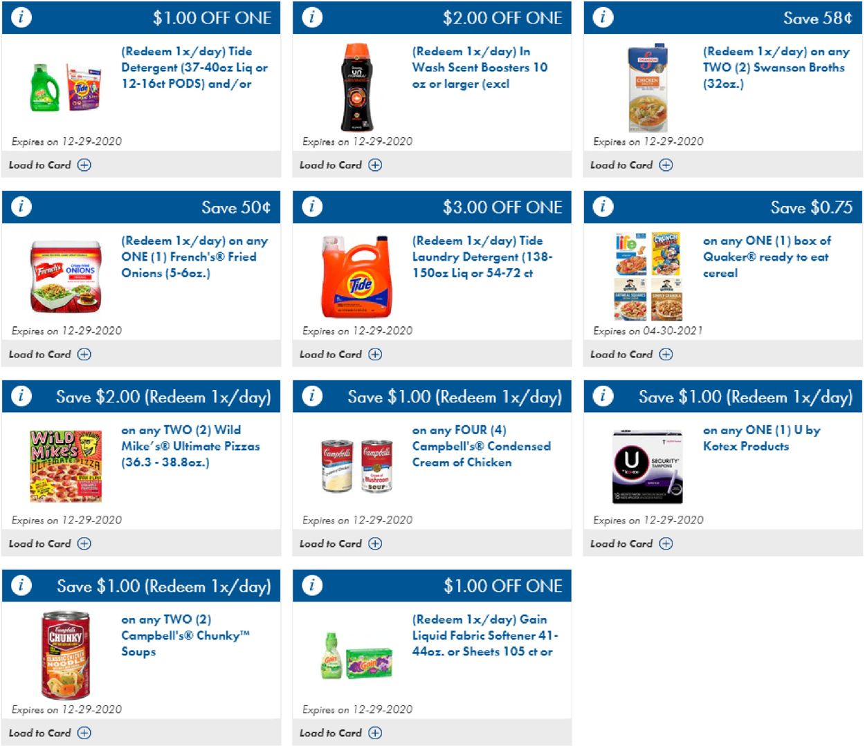 Food Lion Ad from 12/24/2020
