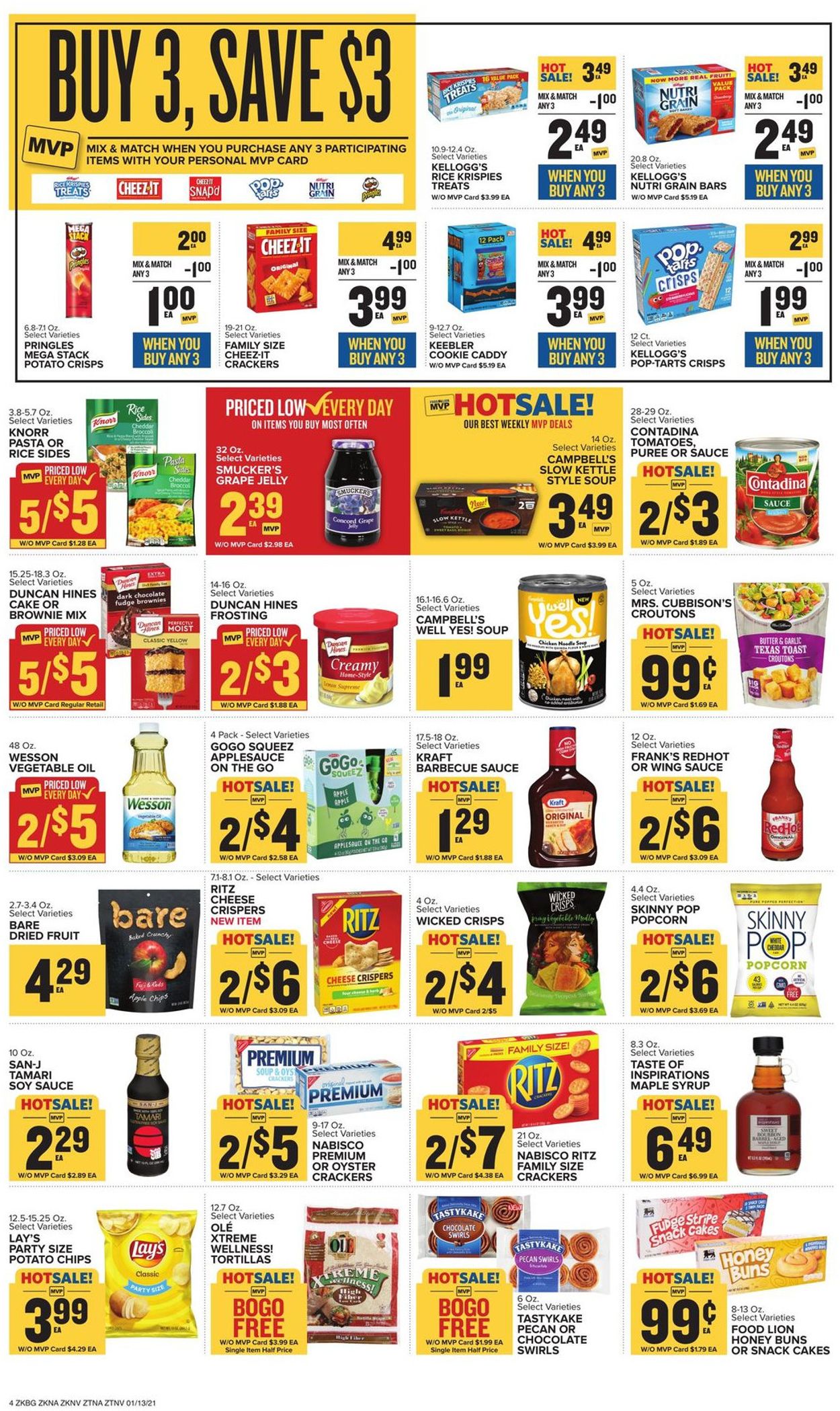 Food Lion Ad from 01/13/2021