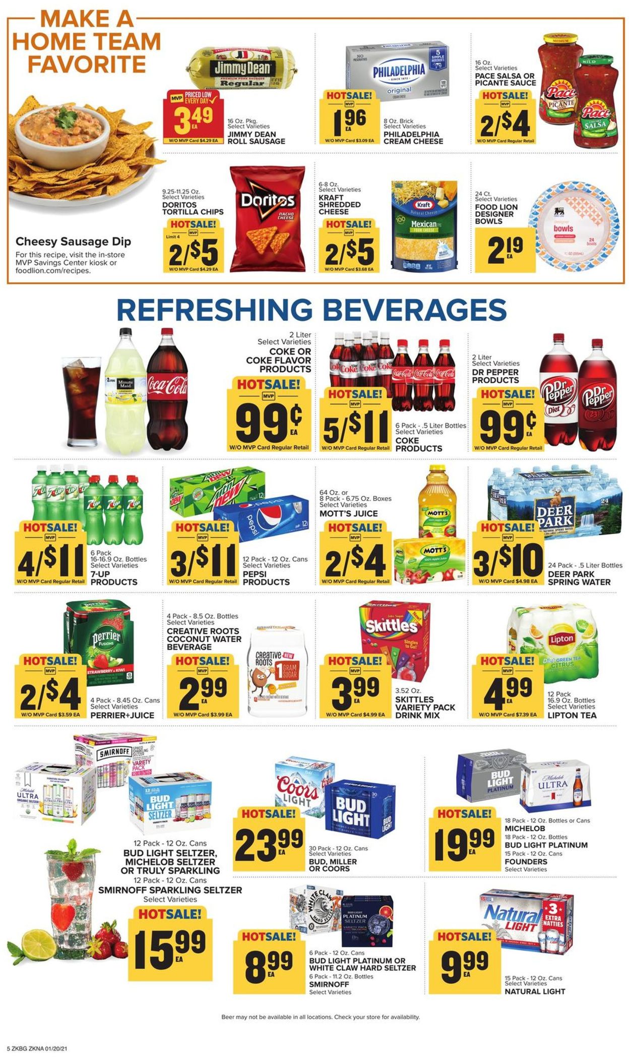 Food Lion Ad from 01/20/2021