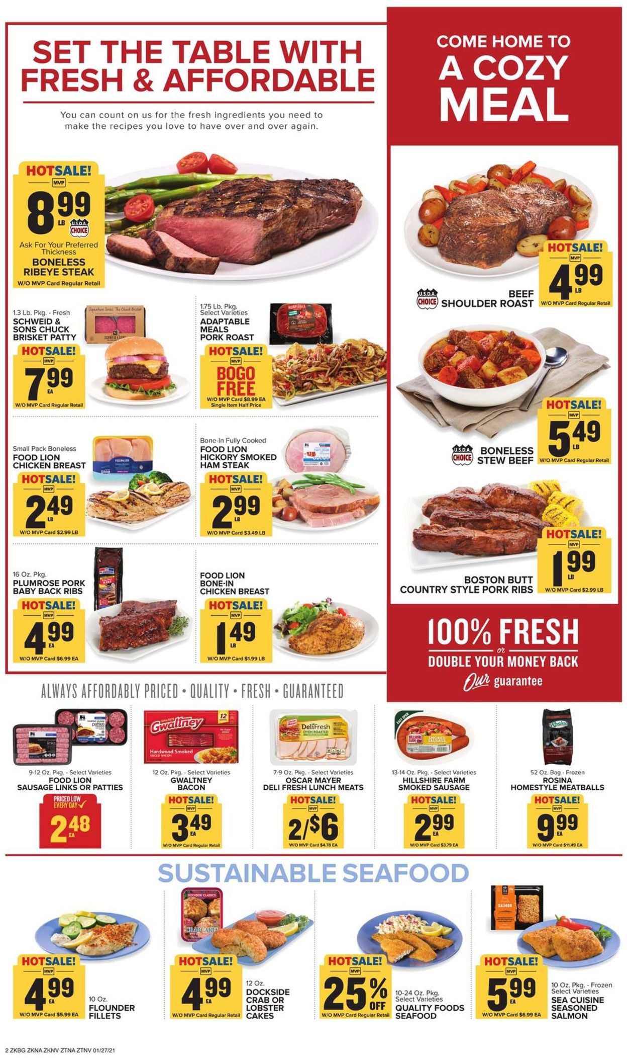 Food Lion Ad from 01/27/2021