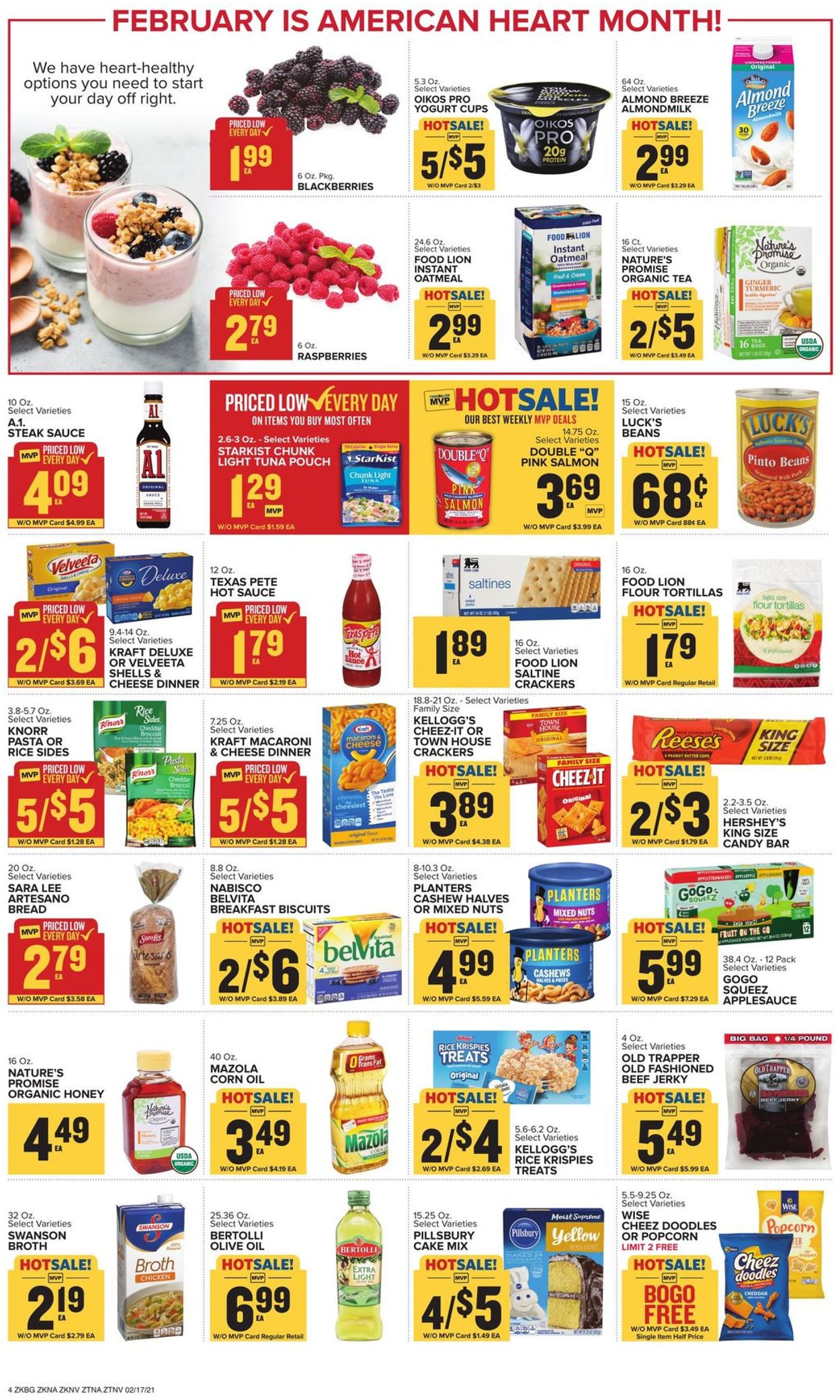 Food Lion Ad from 02/17/2021