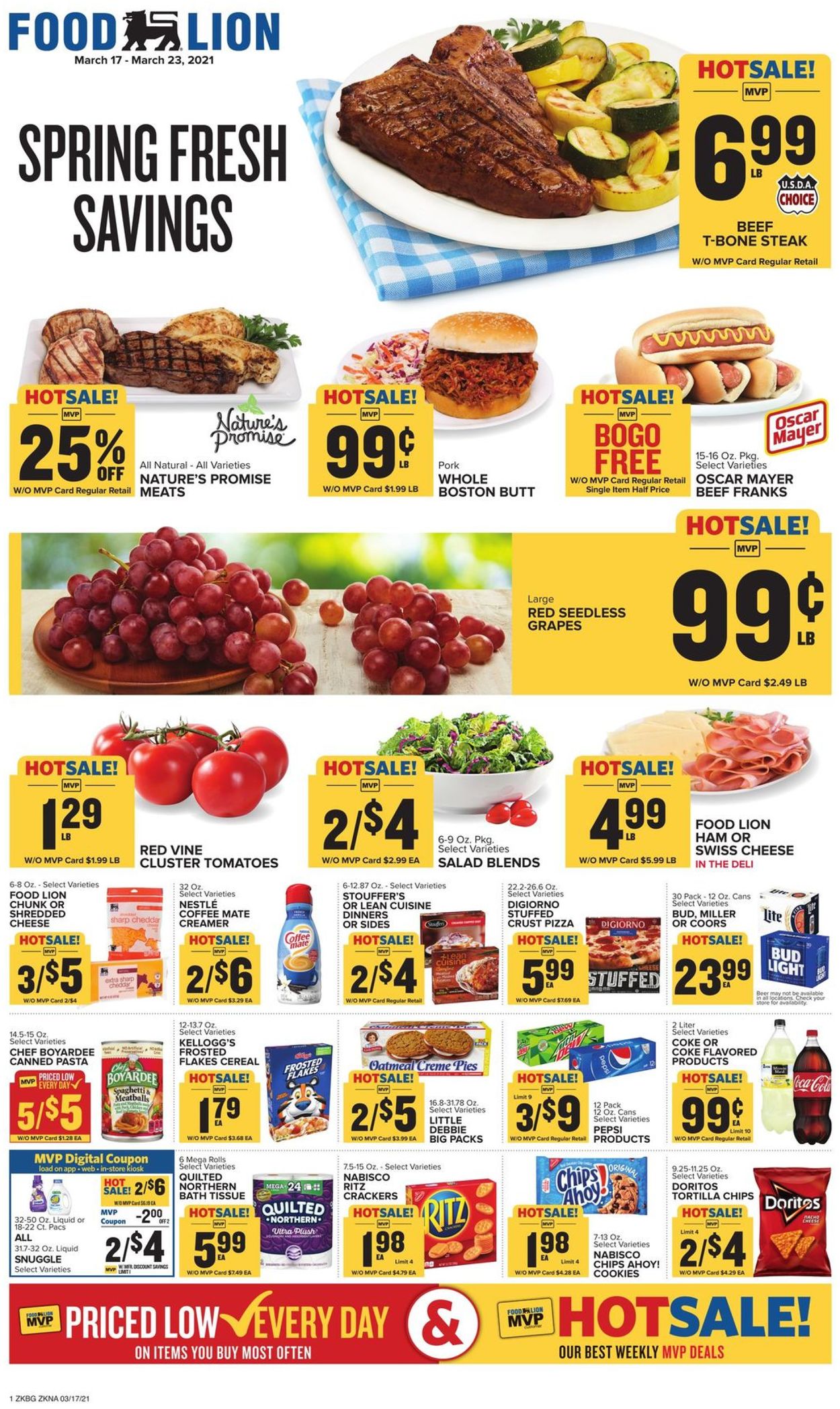 Food Lion Ad from 03/17/2021