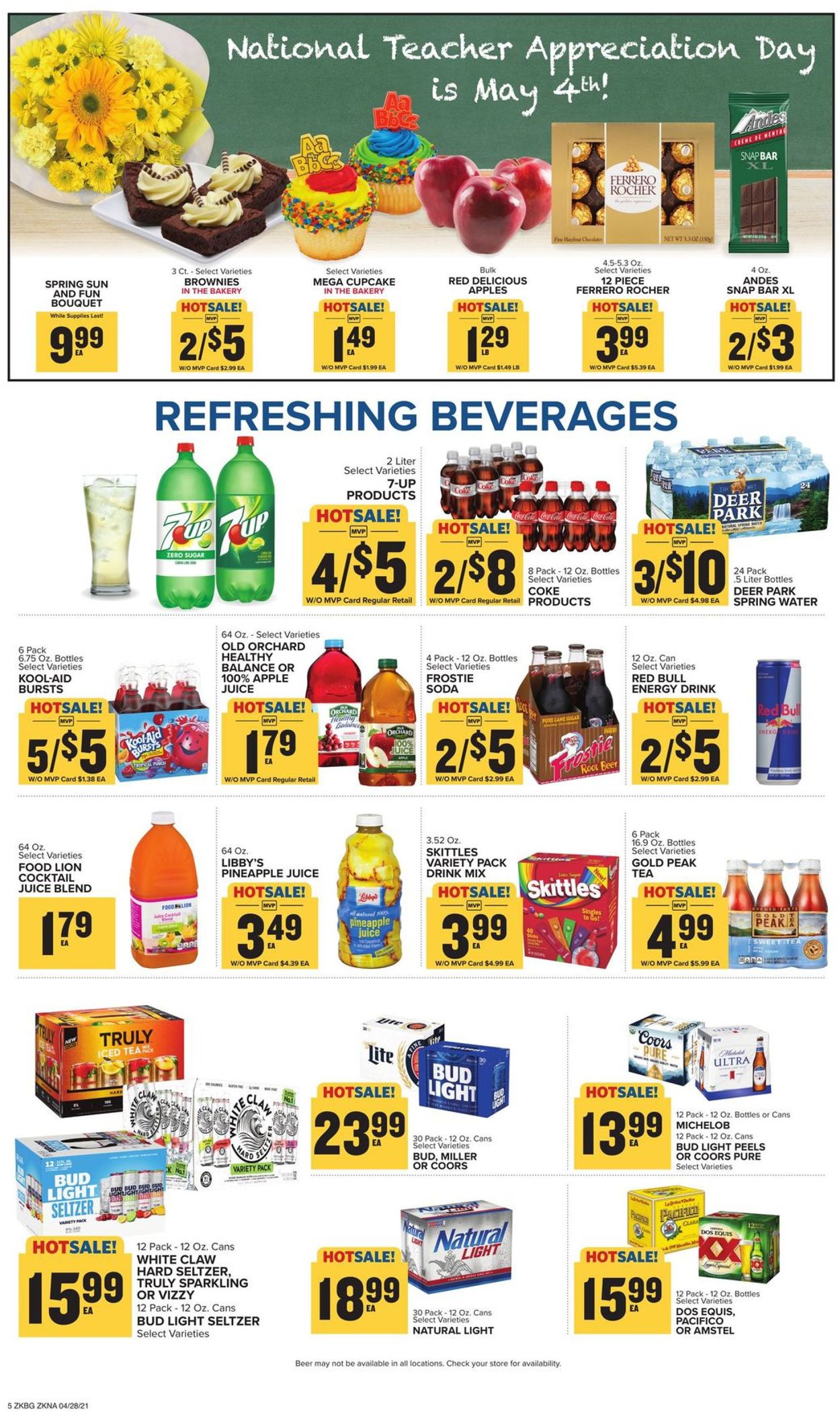 Food Lion Ad from 04/28/2021