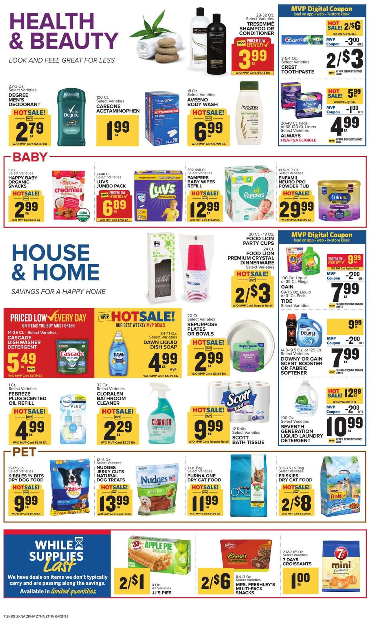Food Lion Ad from 04/28/2021