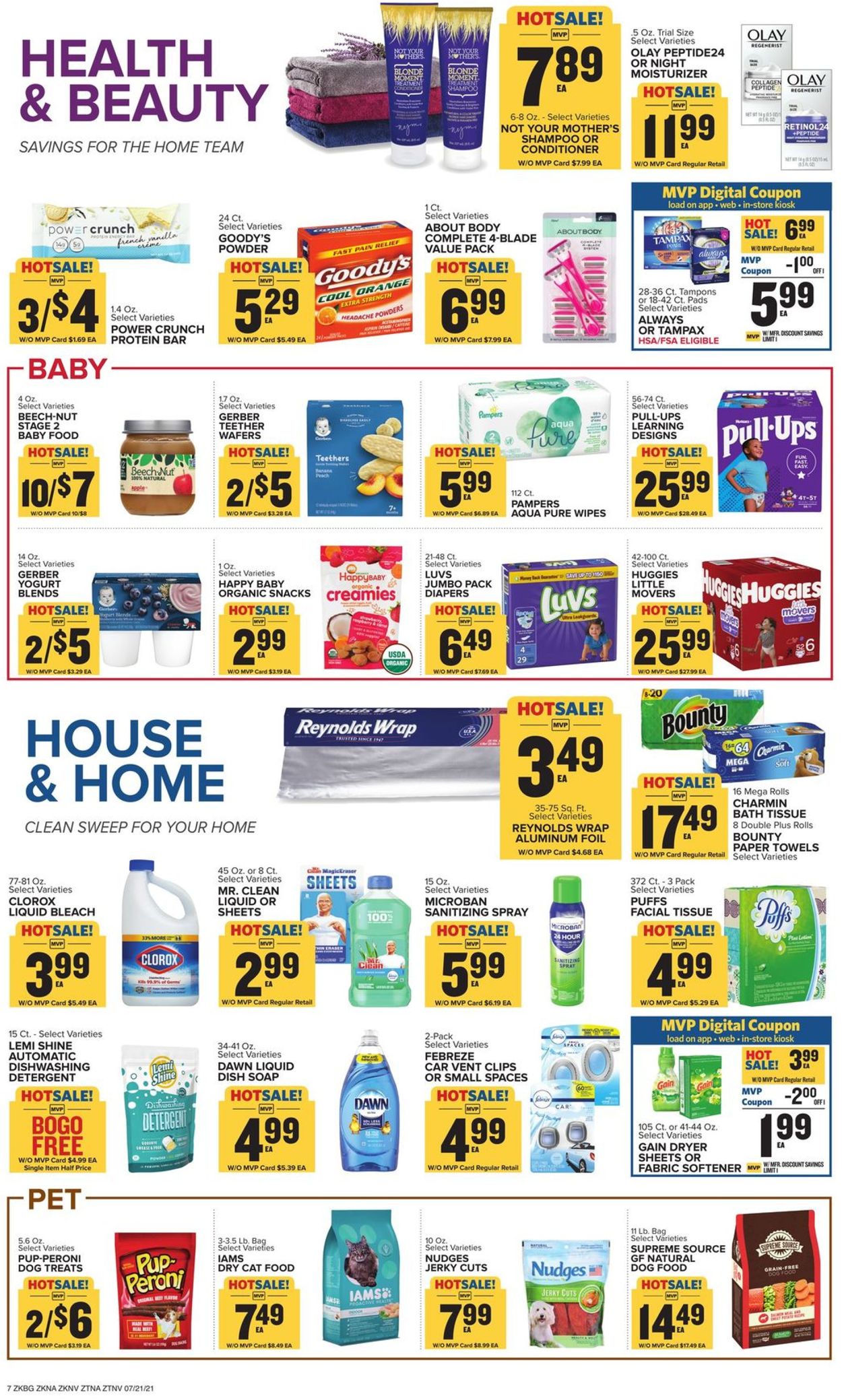 Food Lion Ad from 07/21/2021
