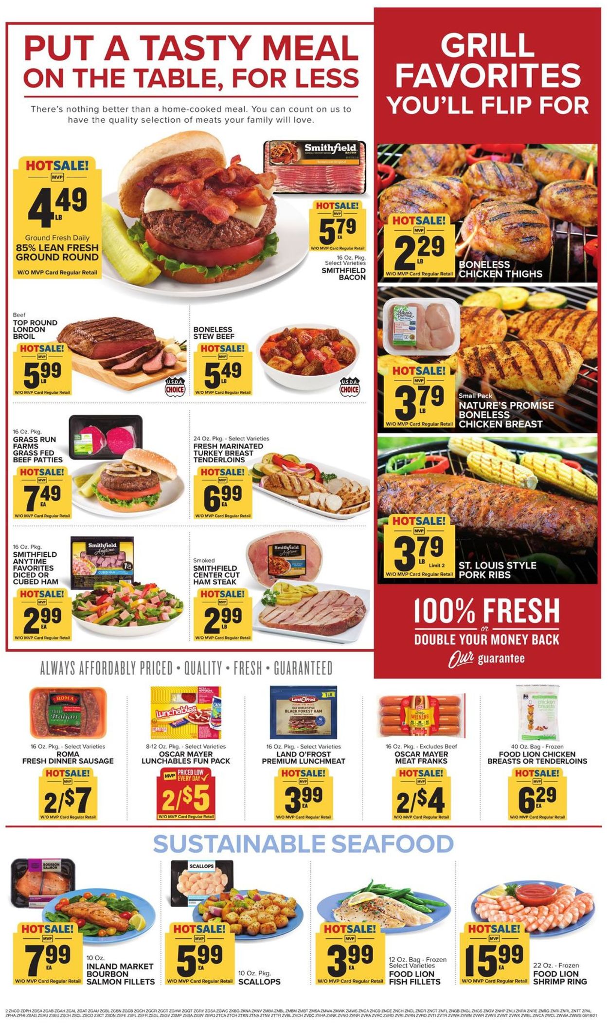 Food Lion Ad from 08/18/2021