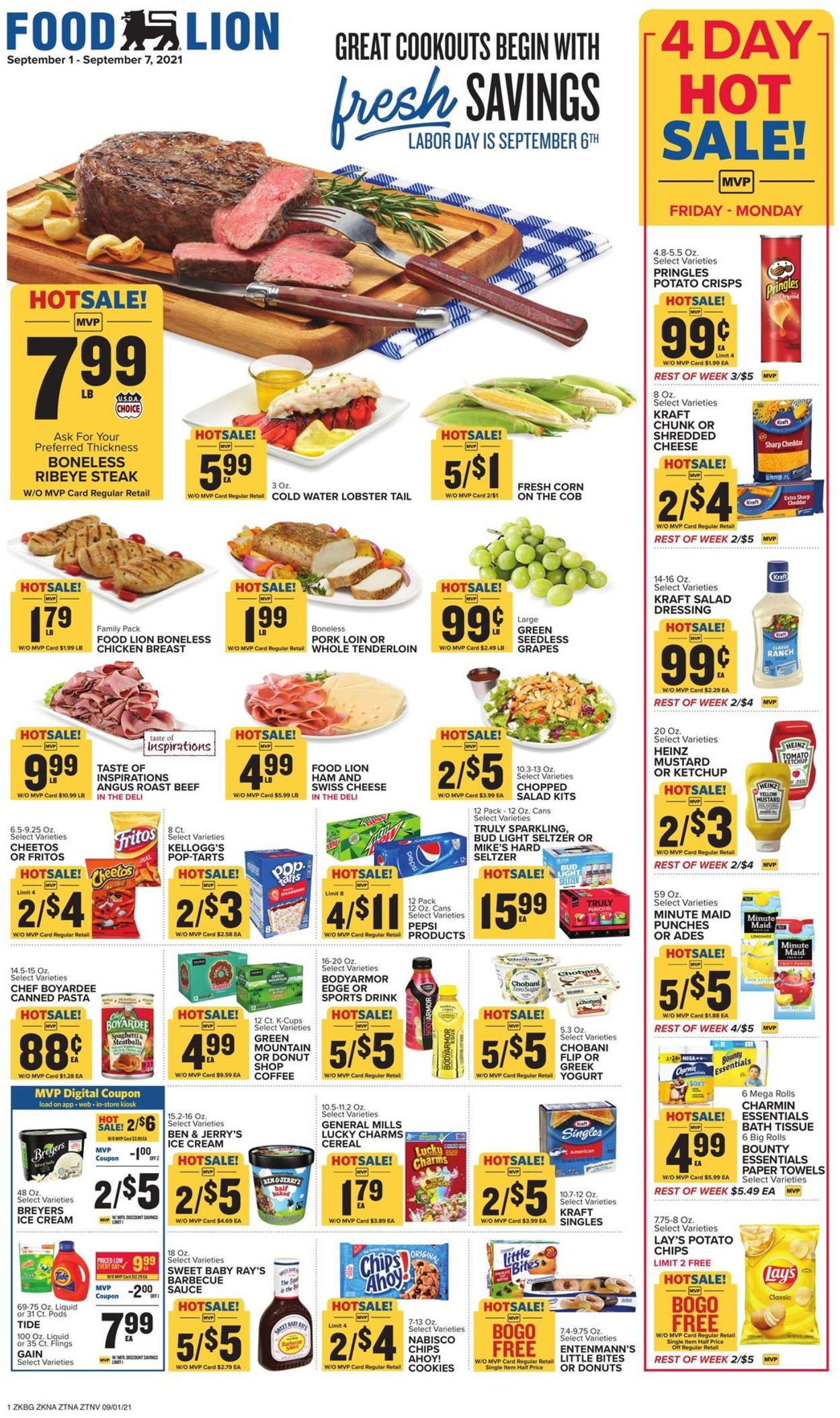 Food Lion Ad from 09/01/2021