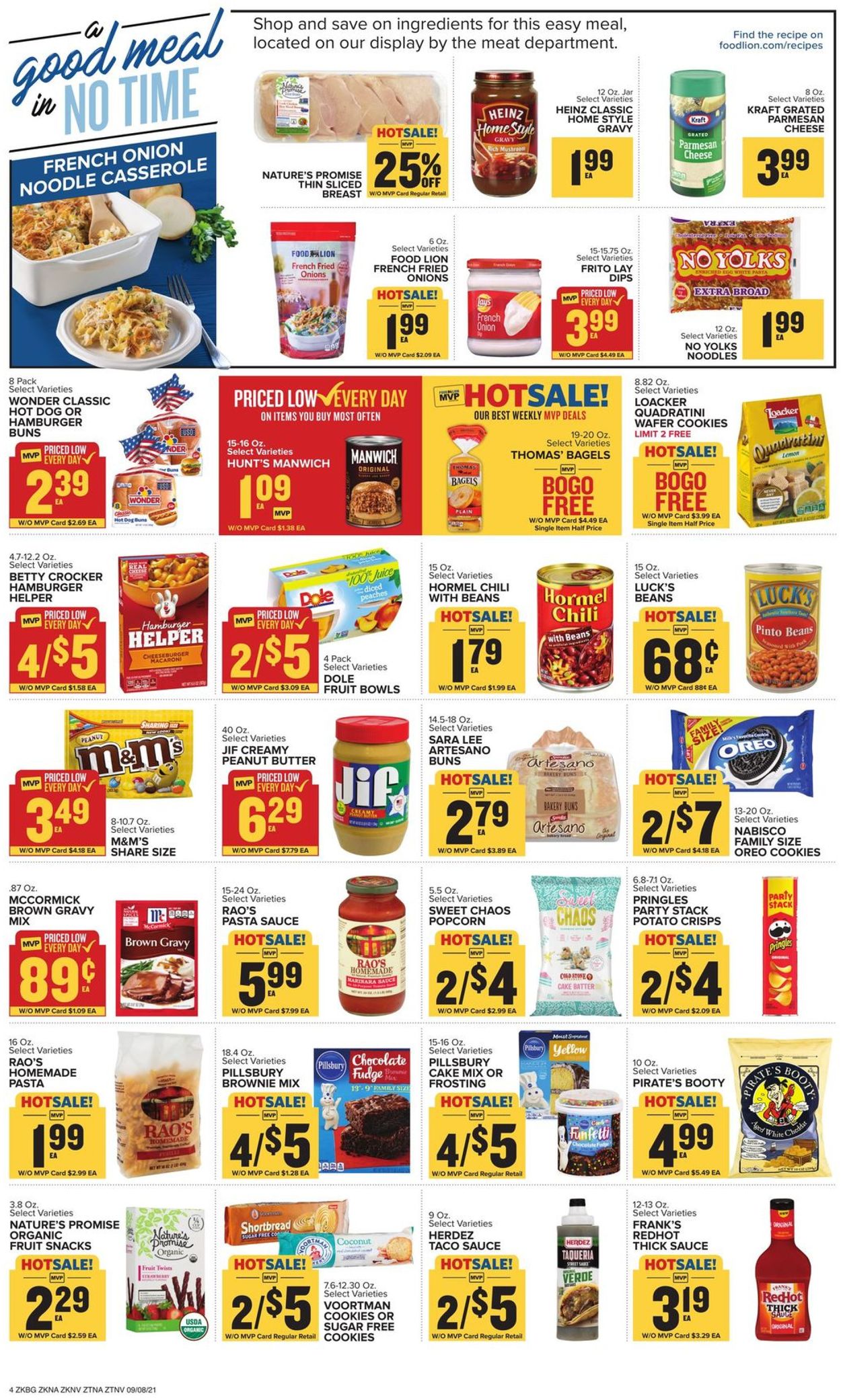 Food Lion Ad from 09/08/2021